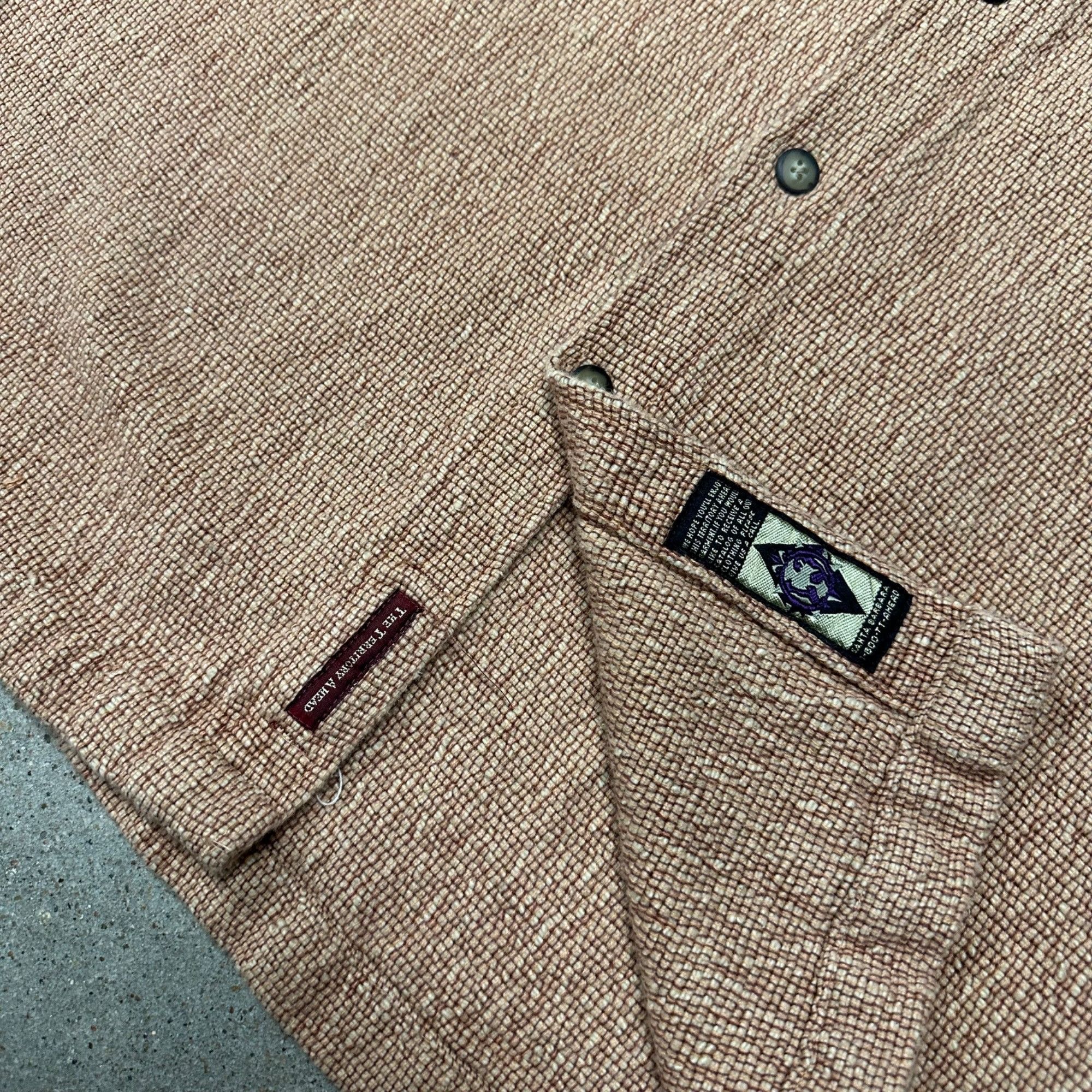 The Territory Ahead × Vintage Vintage The Territory Ahead Heavyweight Knit Button Up Shirt Size US L / EU 52-54 / 3 - 3 Thumbnail