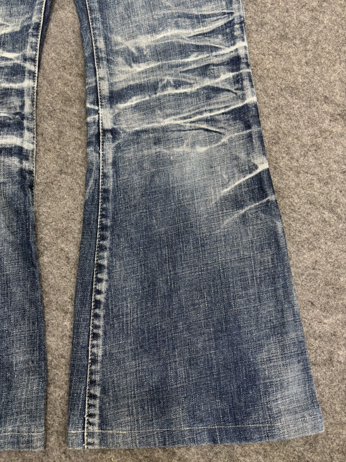 Tornado Mart 💥Bell Bottom💥Tornado Mart Crazy Claw Mark Denim F621 Size 33" - 8 Thumbnail