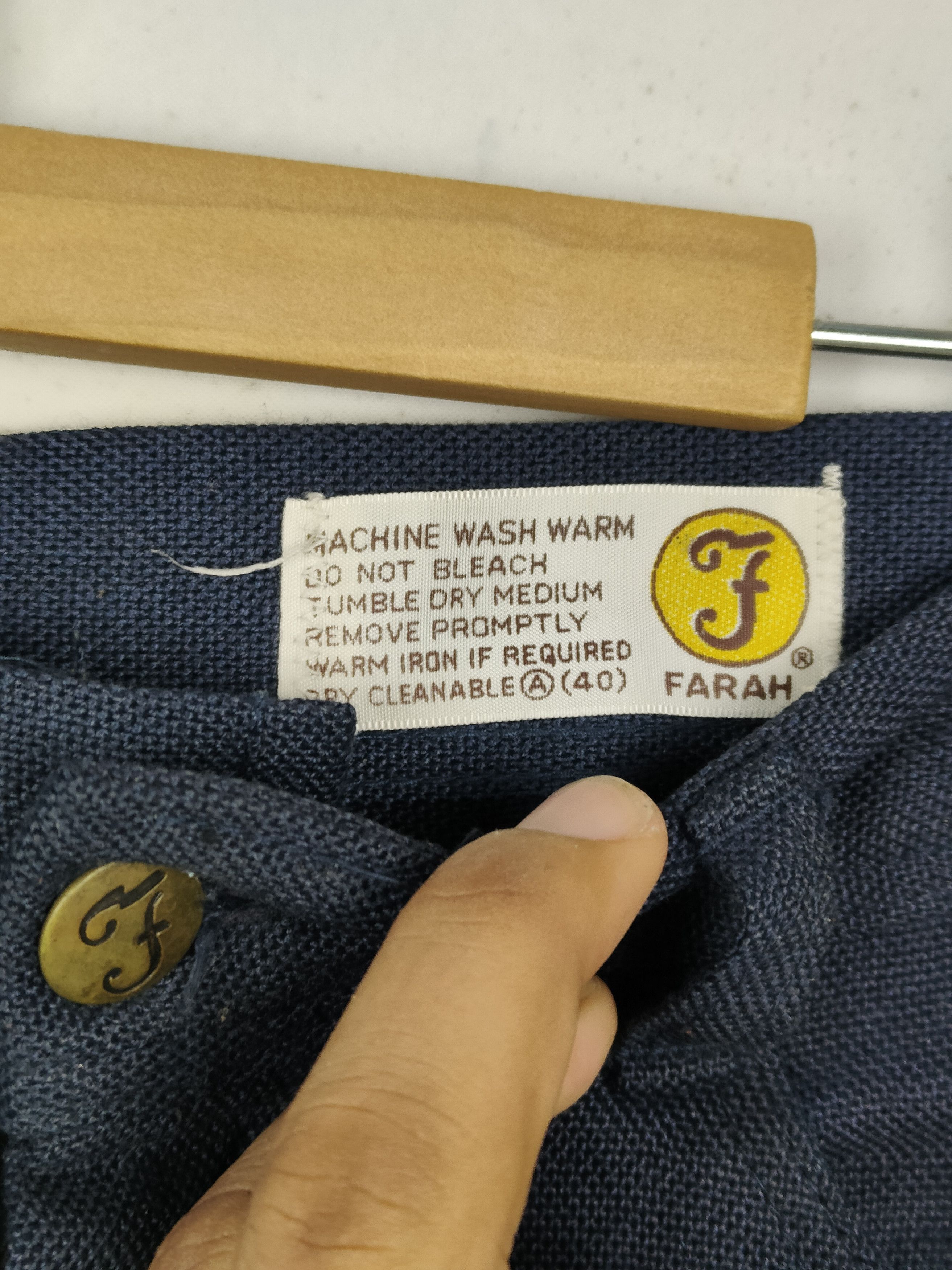 Farah Vintage 80s Farah Trouser Pant Size US 30 / EU 46 - 3 Thumbnail