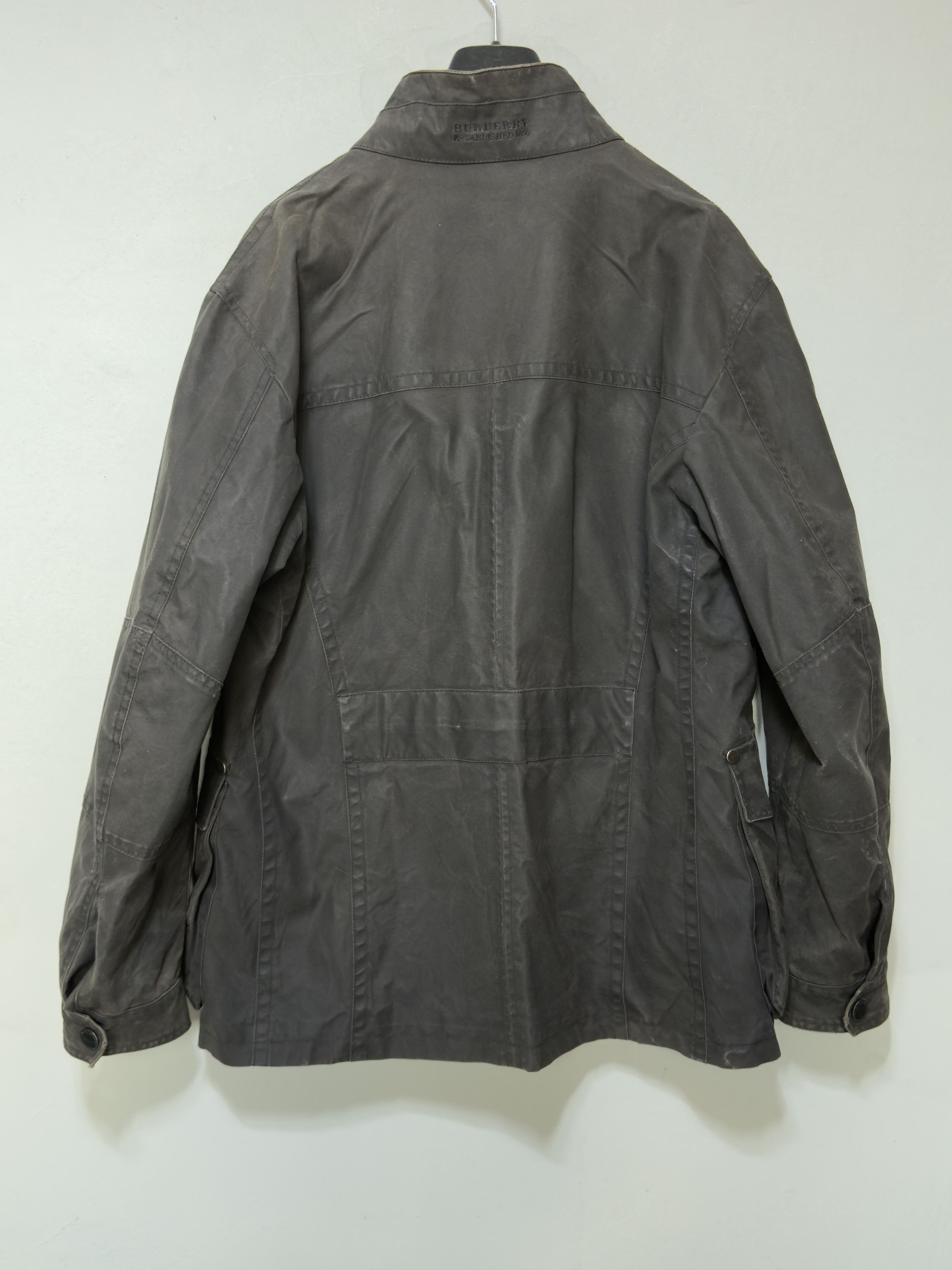 Burberry 🔥 burberry rare biker down jacket waxed novacheck size L Size US L / EU 52-54 / 3 - 4 Thumbnail