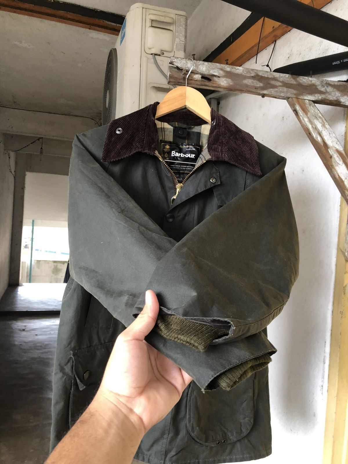 Barbour Nice❗️Barbour Classic Bedale Wax Jacket Olive Size US M / EU 48-50 / 2 - 17 Thumbnail