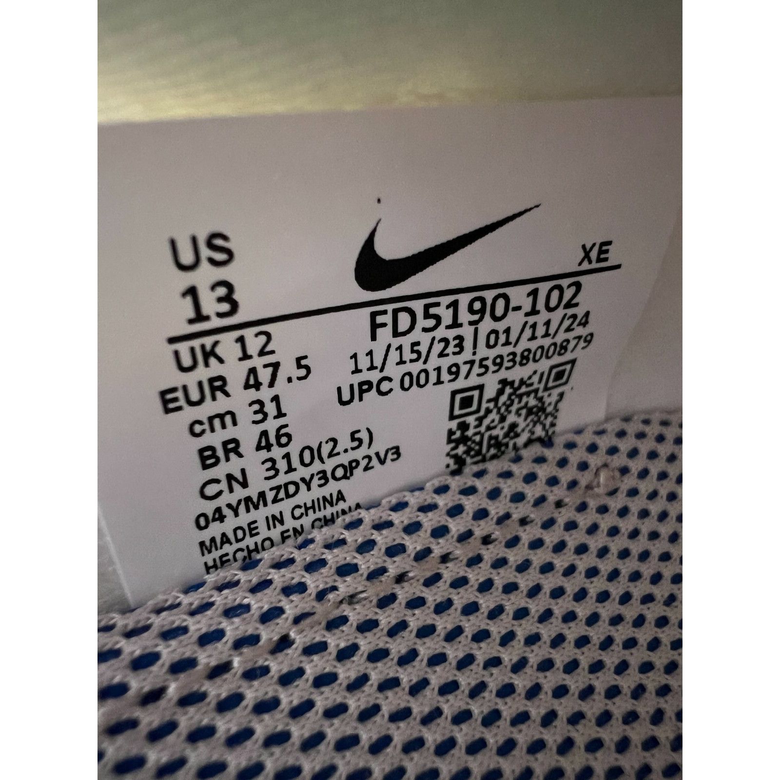 Nike Nike ZoomX Zegama 2 Sail Summit White FD5190 102 Men Size 13 Size US 13 / EU 46 - 3 Thumbnail