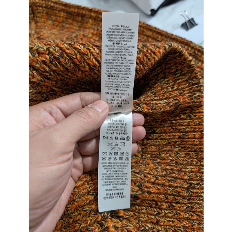 Burberry o1rshd1 Embroidered Logo Sweater in Bright Orange Size US M / EU 48-50 / 2 - 16 Thumbnail