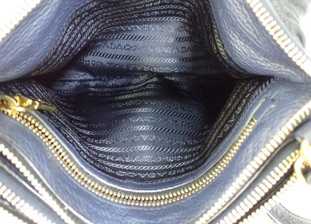 Prada Prada Double Zip Baltico Vitello Phenix Leather Crossbody Size ONE SIZE - 7 Thumbnail