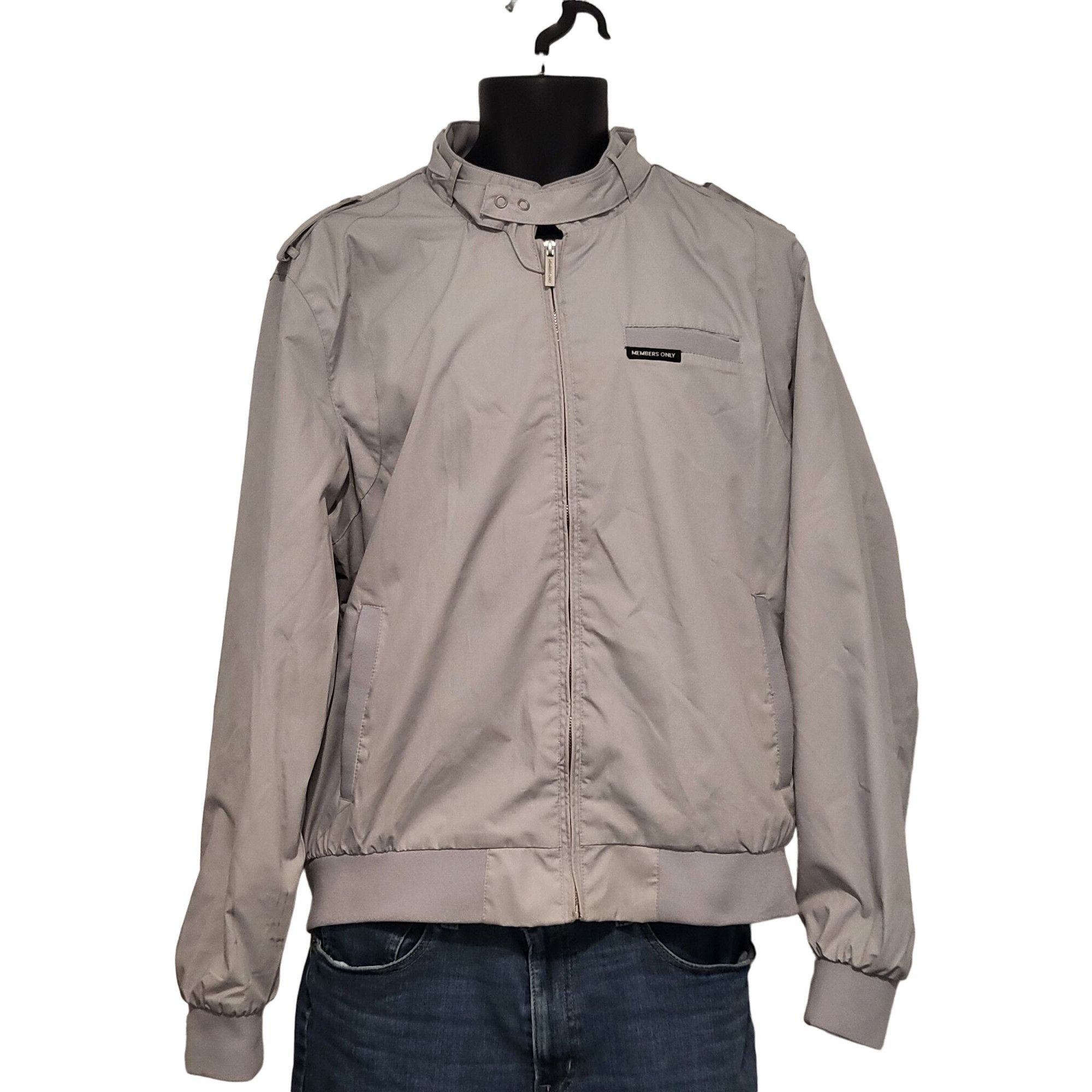 Members Only Members Only Cafe Racer Bomber Jacket Mens L MO Moto Gray Re Size US M / EU 48-50 / 2 - 1 Thumbnail
