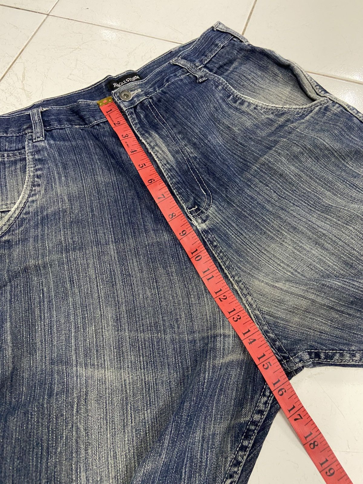Japanese Brand JUNGLE STORM DROP CROTH CARPENTER DENIM JEANS Size US 30 / EU 46 - 15 Thumbnail