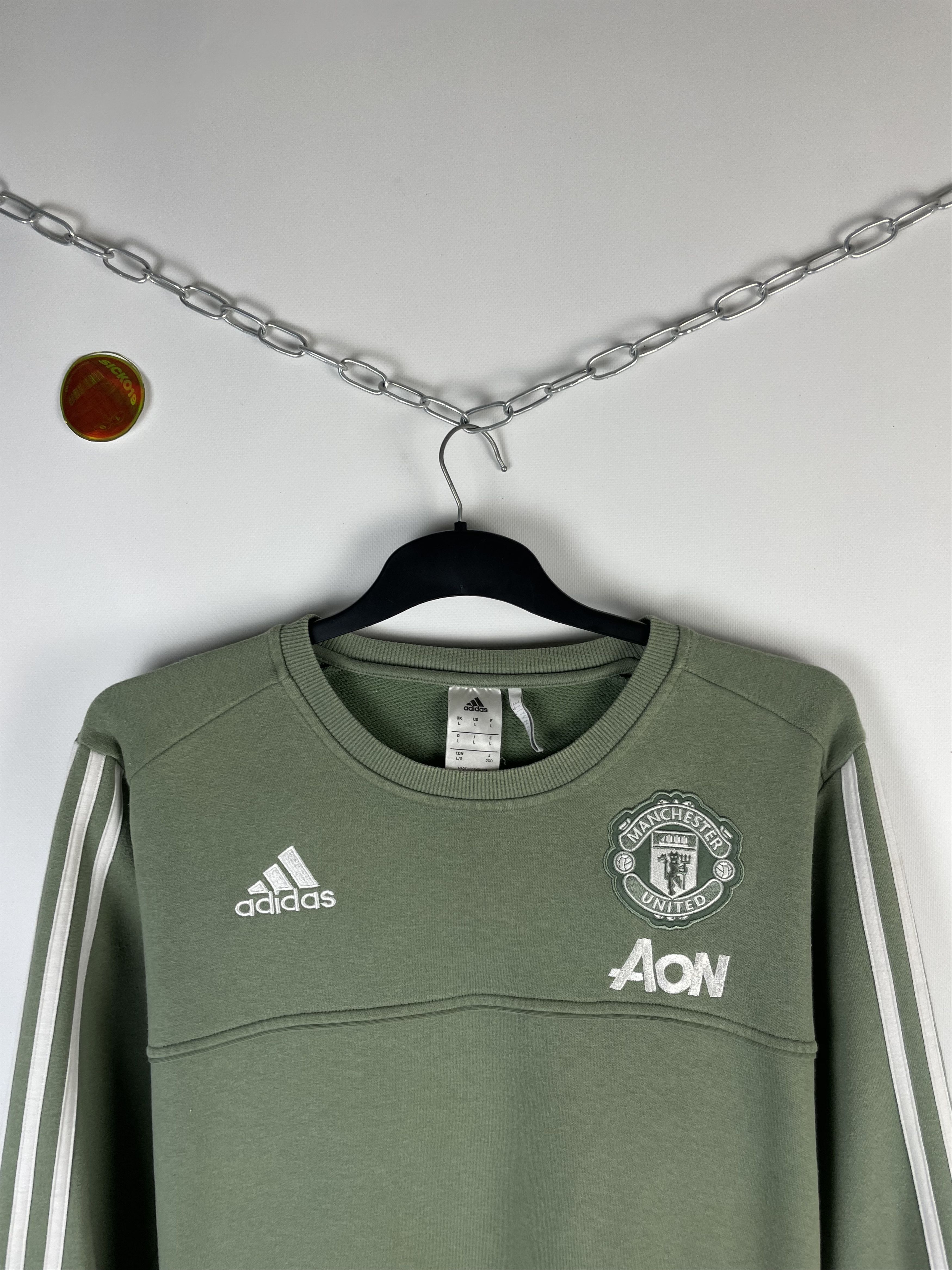 Adidas × Vintage Adidas Manchester United Sweatshirts Size US L / EU 52-54 / 3 - 3 Thumbnail