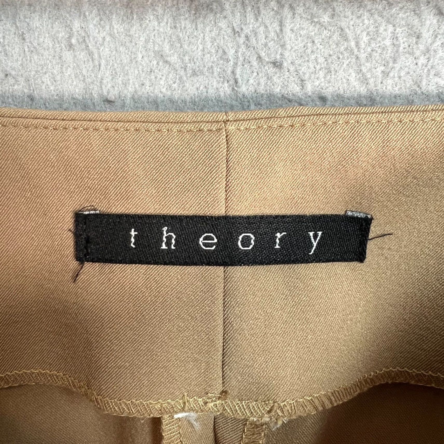 Theory Theory Skirt Womens Small Beige Mini Back Zip Closure - Adult Womens Small Beige Mini Skirt Theory Back Zip Closure Size 28" / US 6 / IT 42 - 3 Thumbnail