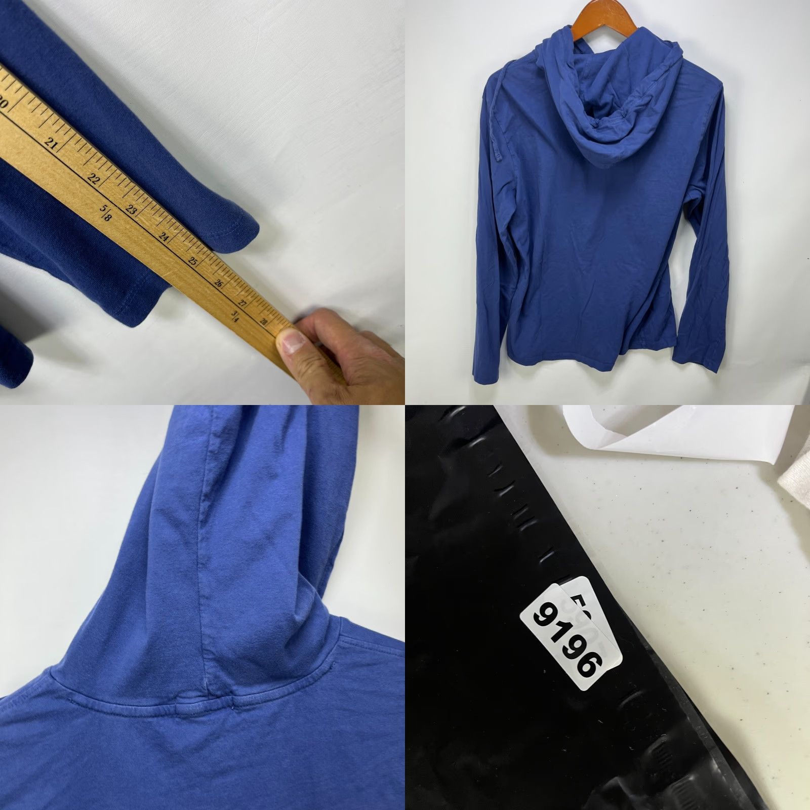 Polo Ralph Lauren VINTAGE Polo Bear By Ralph Lauren US-93 Hooded Long Sleeve Shirt M Blue Mens Polo Ralph Lauren Shirt M Blue VINTAGE Size US M / EU 48-50 / 2 - 8 Thumbnail