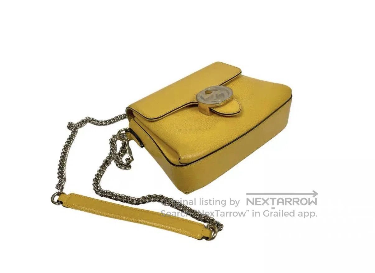 Other Yellow Leather Crossbody Bag with Chain Strap. Size ONE SIZE - 4 Thumbnail