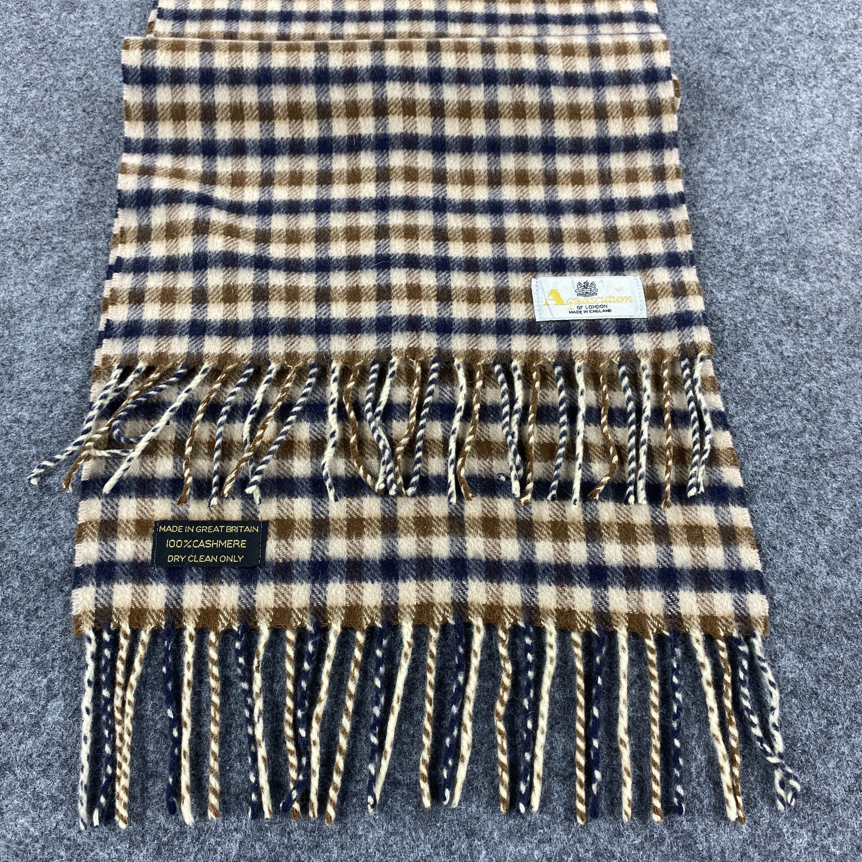 Aquascutum × Vintage GF10429 Aquascutum Scarf Neck Wear Muffler Size ONE SIZE - 3 Thumbnail