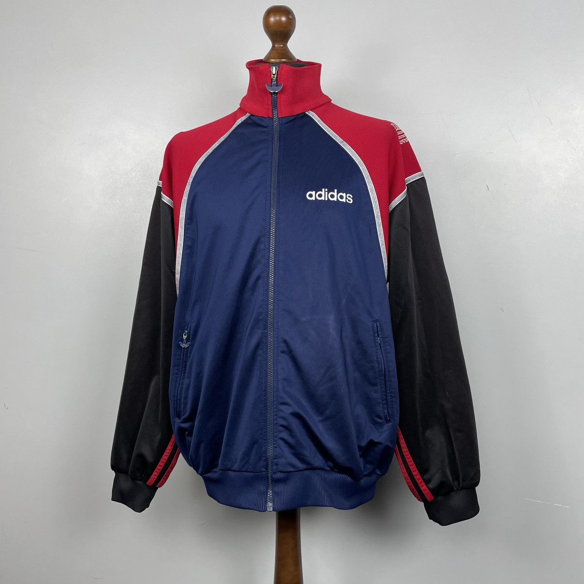 Adidas × Vintage Vintage adidas tracksuit jacket multi-logo Y2k Size US M / EU 48-50 / 2 - 1 Thumbnail