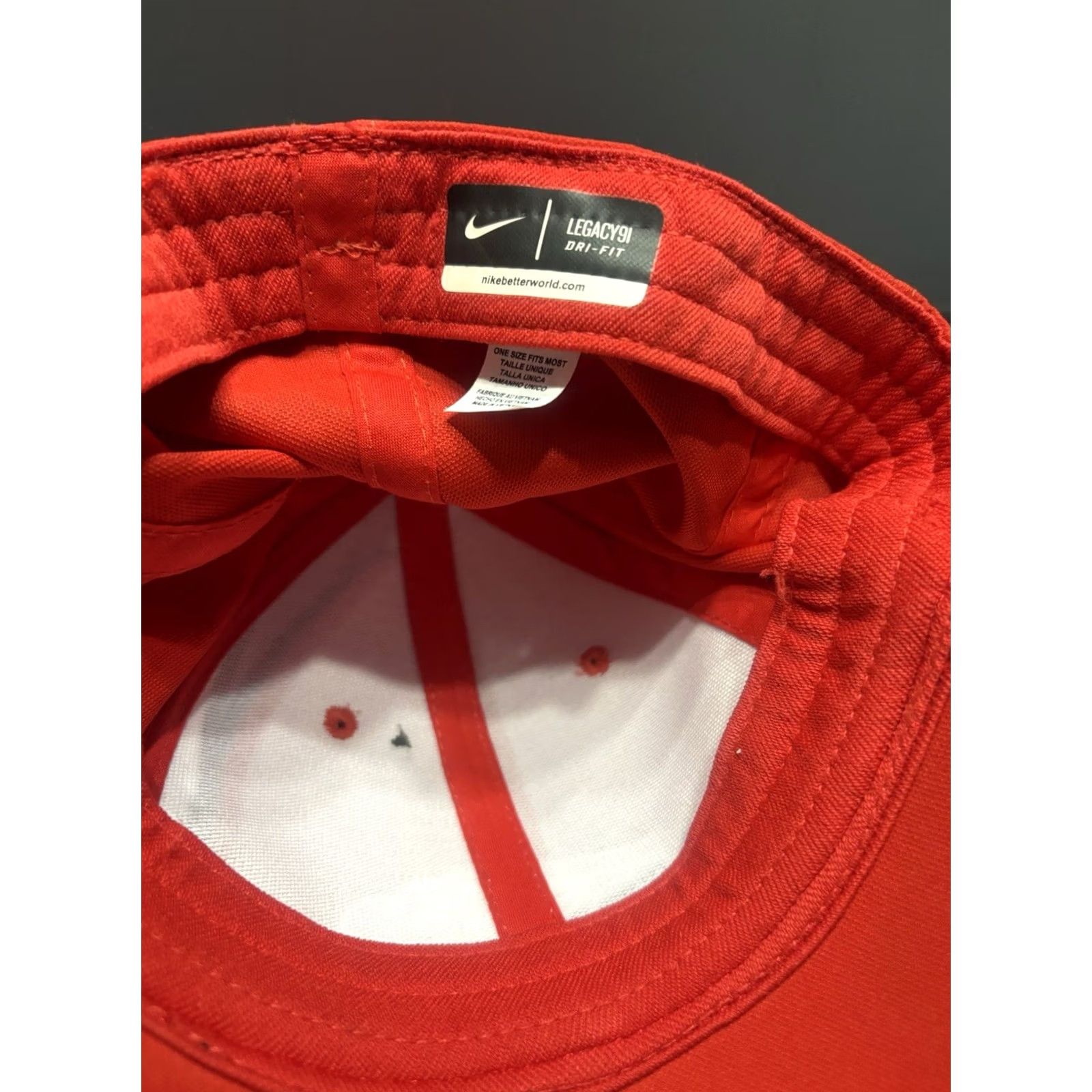 Nike Nike Dri-FIT Fitted Hat Men’s Baseball Cap Liberty University Red Adjustable One Size Size ONE SIZE - 4 Thumbnail
