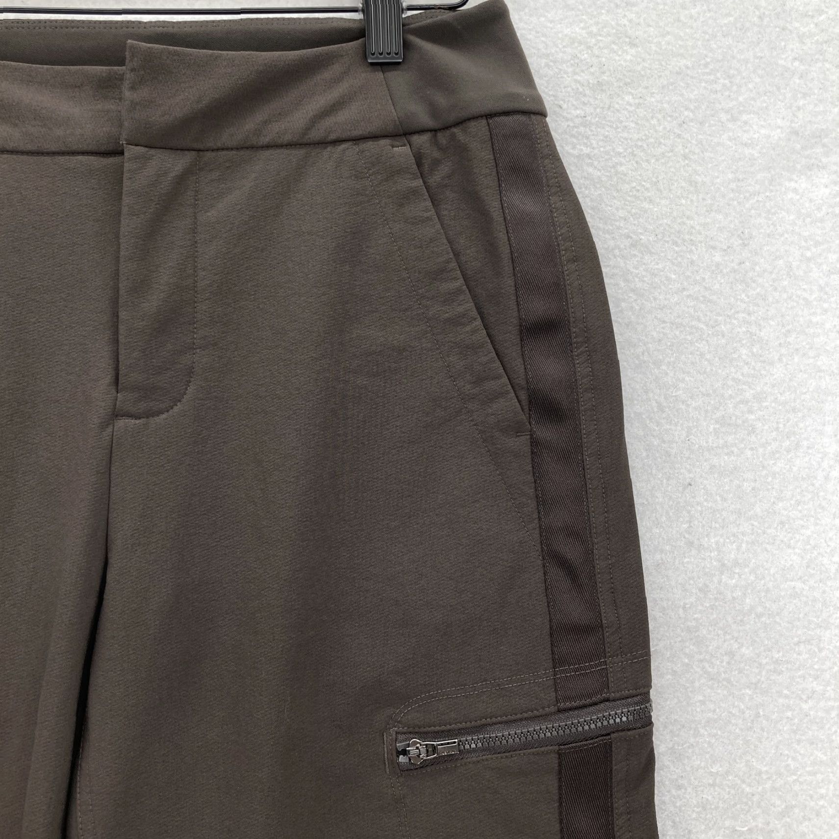 Athleta Athleta Wander Hybrid Pant Womens 4 Brown Stretch Zipper Pockets Slim Fit Gym Size 27" / US 4 / IT 40 - 3 Thumbnail