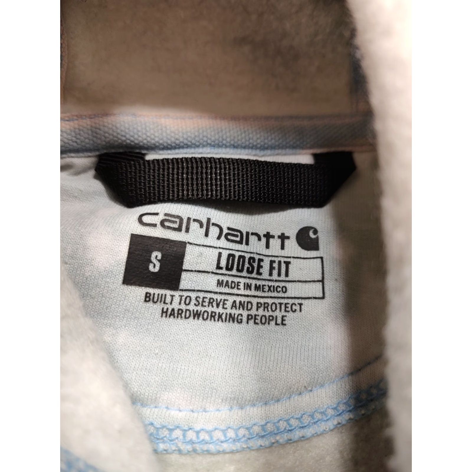 Carhartt Carhartt Hoodie Mens Small Blue Tie Dye Logo Sweatshirt Acid Wash 90s College Outdoor Pullover Size US S / EU 44-46 / 1 - 5 Thumbnail