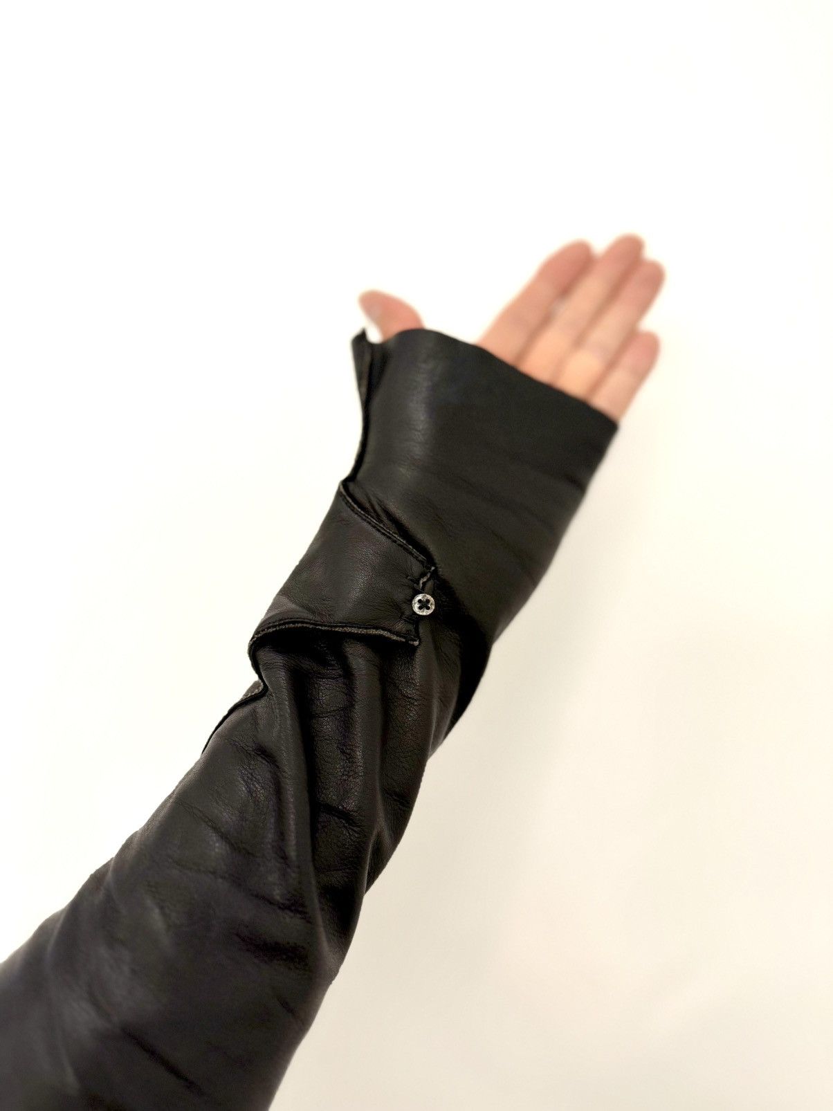 Other M+ fingerless leather gloves Size ONE SIZE - 10 Thumbnail