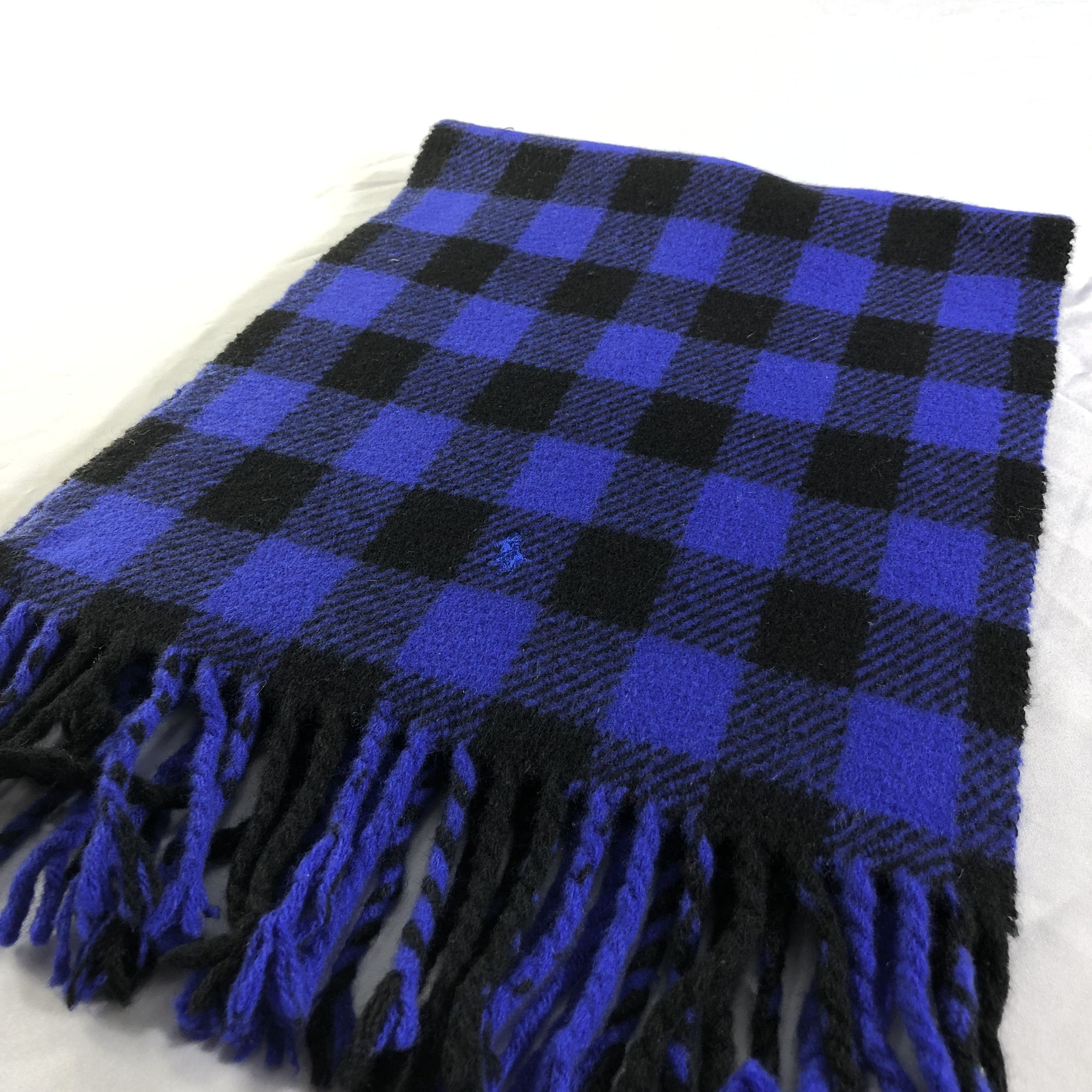 Polo Ralph Lauren Polo Ralph Lauren Tartan Wool Scarf Muffler Neckwear V2300 Size ONE SIZE - 3 Thumbnail