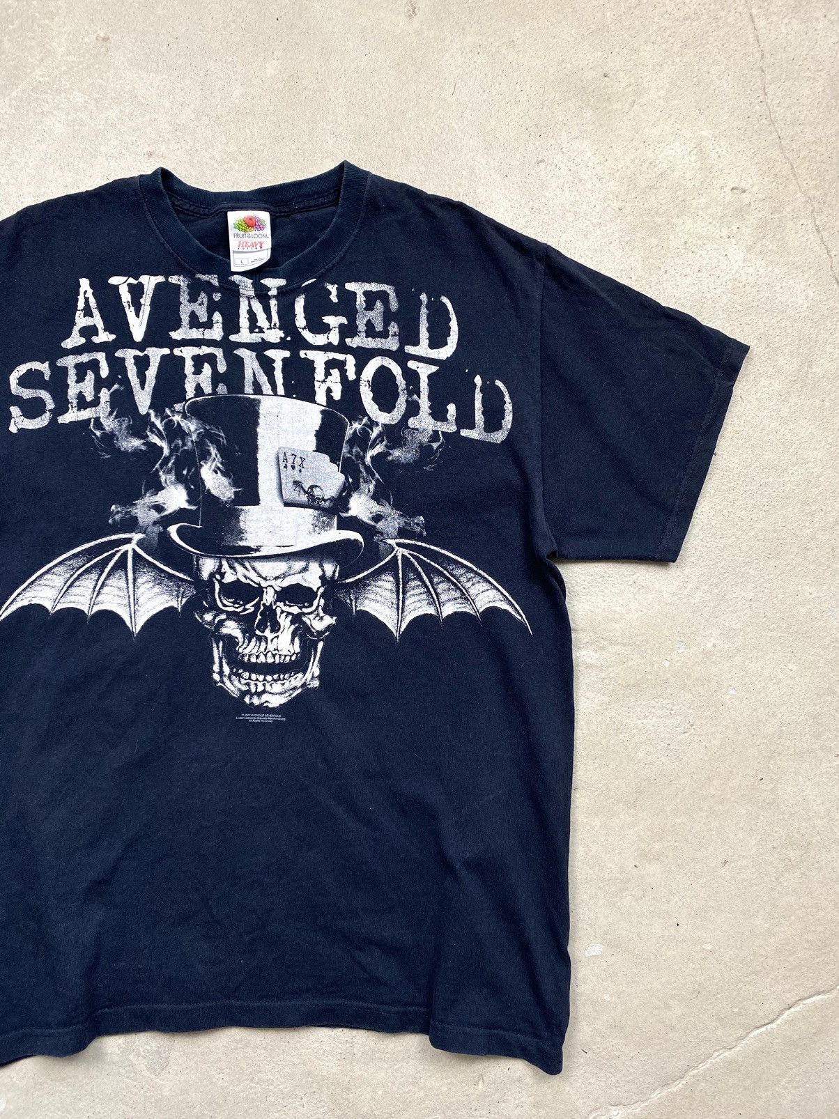 Band Tees Rare! Vintage 2007 Avenged Sevenfold Band T Shirt Size US L / EU 52-54 / 3 - 3 Thumbnail