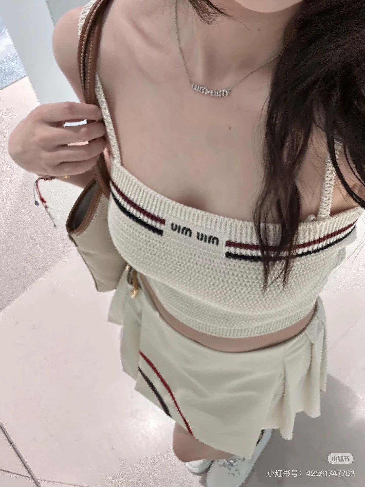 Miu Miu MIU MIU Knit Camisole & Skirt Set Size 38/36 New with tags Size XS / US 0-2 / IT 36-38 - 8 Thumbnail