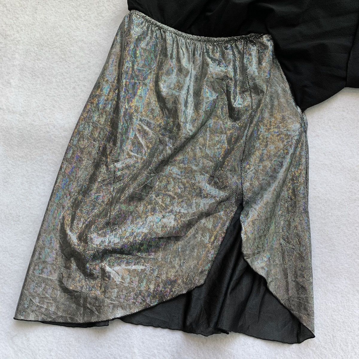 Vivienne Tam 2000s Vivienne Tam Iridescent Lined Mesh Skirt Size 29" - 8 Thumbnail