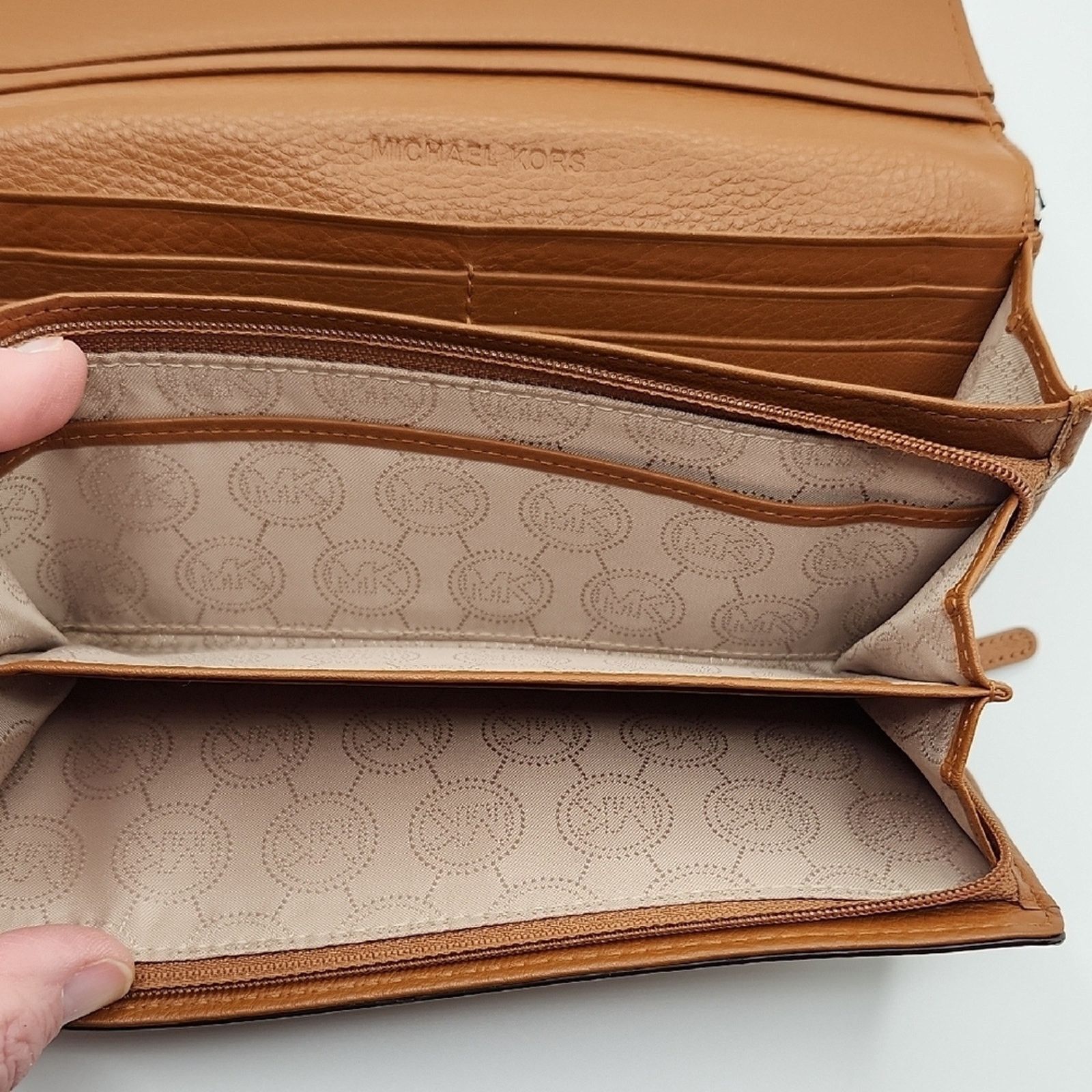 Michael Kors Michael Kors Brown Flat Slim Continental Wallet Size ONE SIZE - 4 Thumbnail