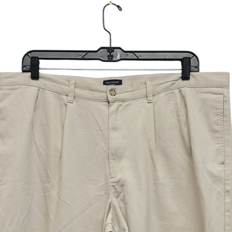 Dockers Dockers Mens 42 X 32 Cotton Pleated Front Hemmed Dress Pants Size US 42 / EU 58 - 2 Thumbnail
