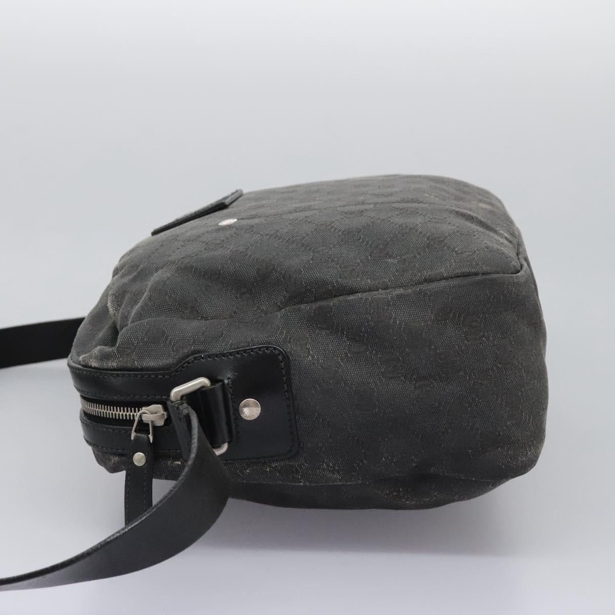 Gucci GUCCI GG Canvas Shoulder Bag Black Silver Size ONE SIZE - 3 Thumbnail
