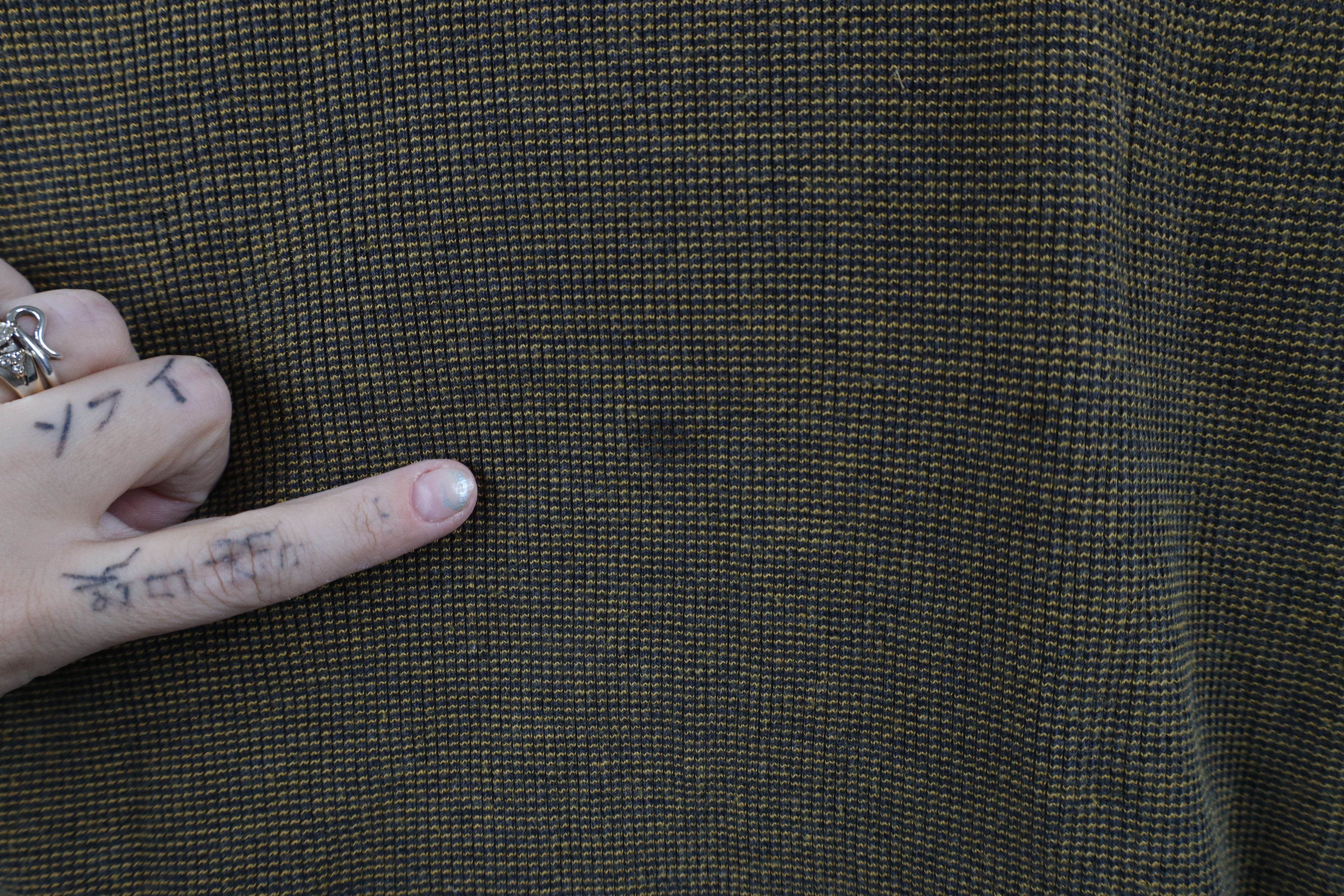 Vintage Vintage 90s Streetwear Blank Thermal Waffle Knit Turtleneck Size US XL / EU 56 / 4 - 5 Thumbnail