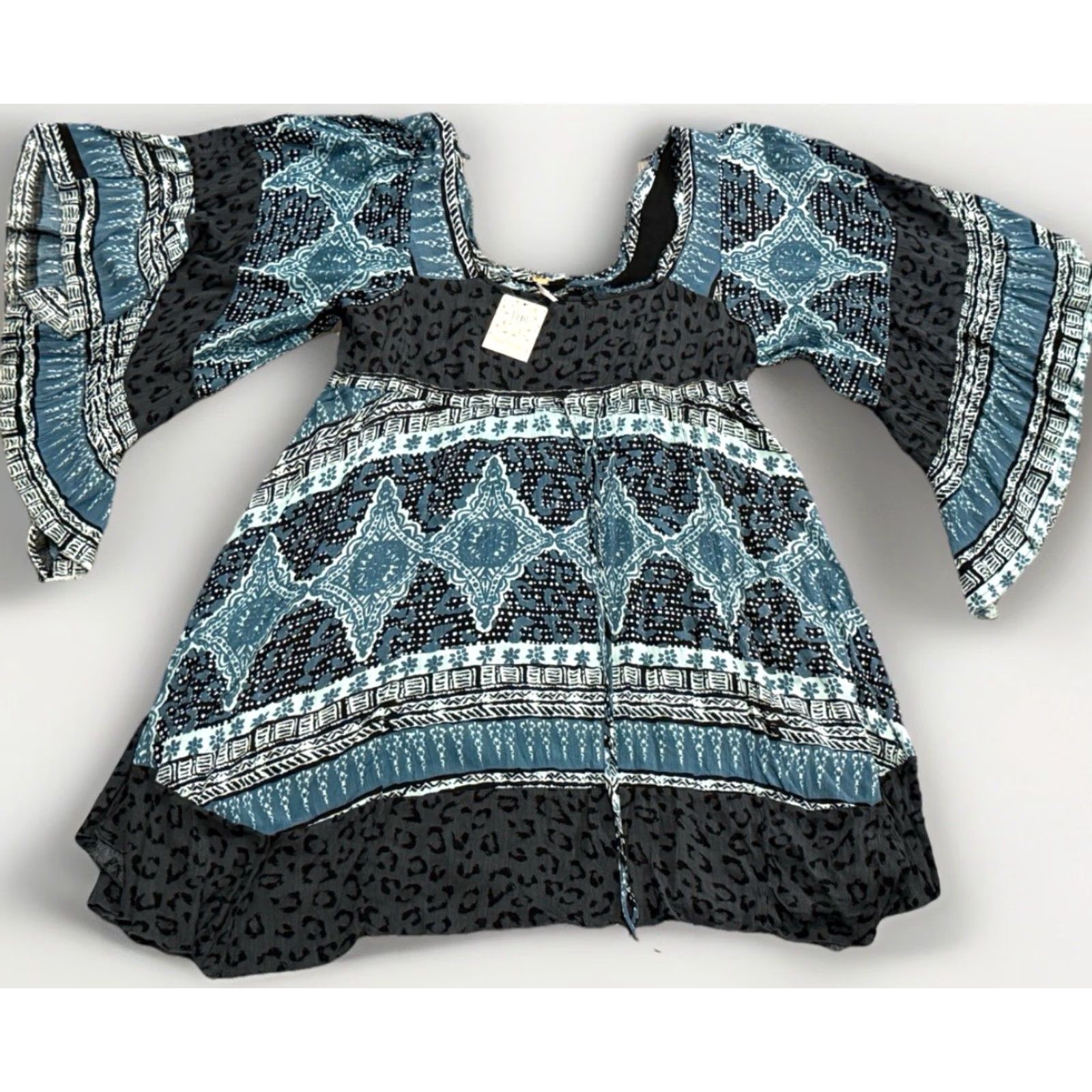 Free People Free People Dress Boho Adult Large Multicolor 70s Festival Womens Size L / US 10 / IT 46 - 3 Thumbnail