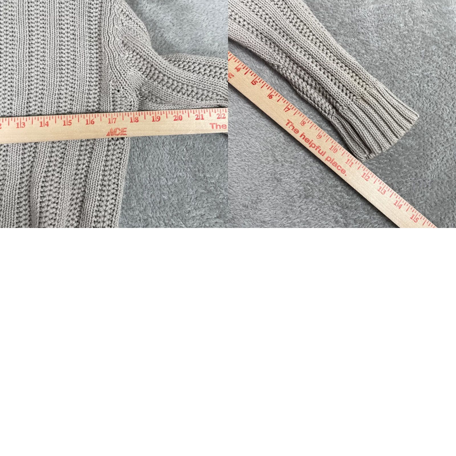 Aeropostale VINTAGE Aeropostale Sweater Womens L Gray Y2K Chunky Button Cardigan Beige Size L / US 10 / IT 46 - 9 Thumbnail