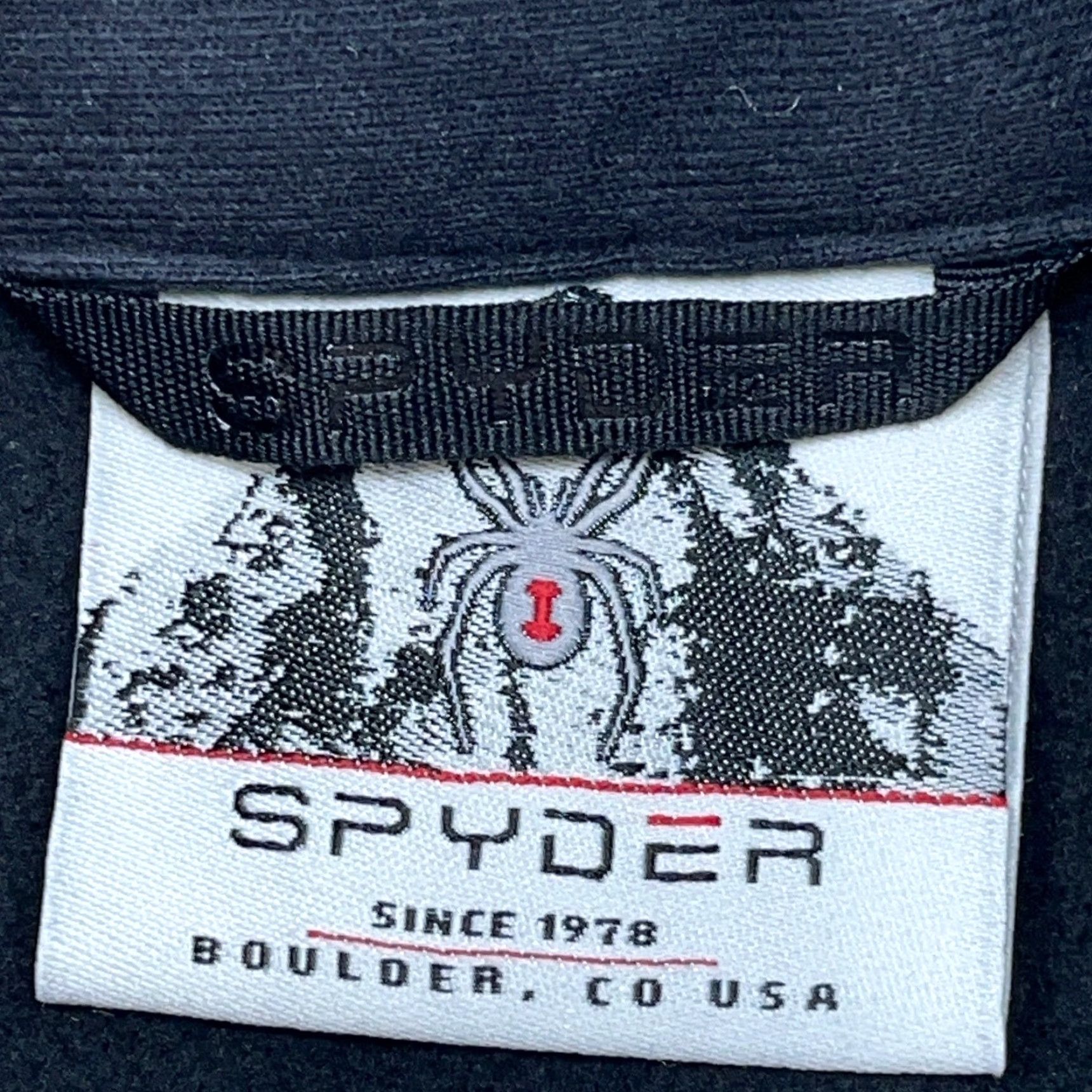 Spyder Spyder Jacket Men XL Gray Black Pullover Bomber Zip 1/4 Knit Logo Embroidered Lining Polyester All Seasons Regular Size US XL / EU 56 / 4 - 6 Thumbnail