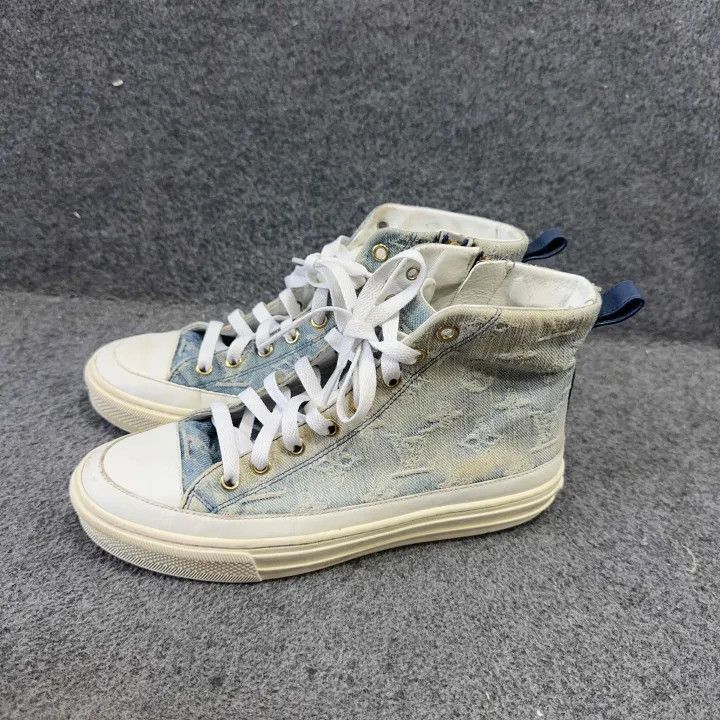 Louis Vuitton Louis Vuitton Stellar Casual Sneakers in Blue -2508 Size US 5.5 / EU 38 - 1 Thumbnail