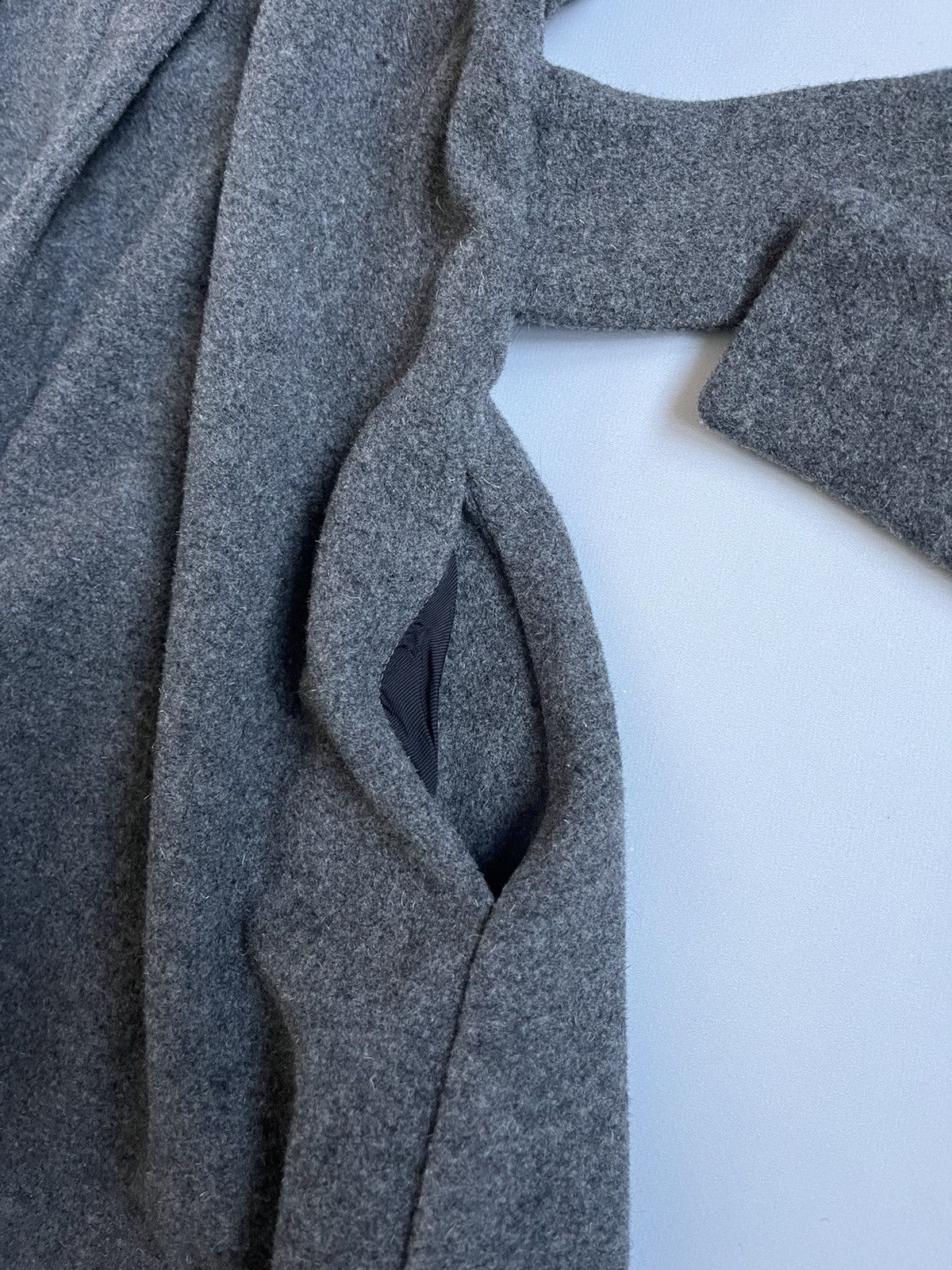 Vivienne Westwood Vivienne Westwood Anglomania Woman Grey Wool Belt Coat Size XL / US 12-14 / IT 48-50 - 22 Thumbnail