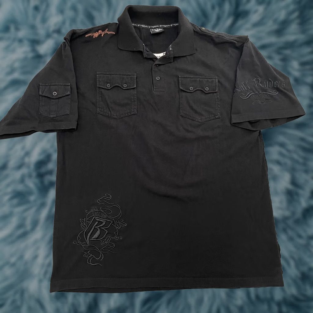 Vintage VINTAGE Ruff Ryders Polo Shirt Adult XL Black Hip Hop Streetwear Rap DMX Y2K Men Size US XL / EU 56 / 4 - 1 Thumbnail