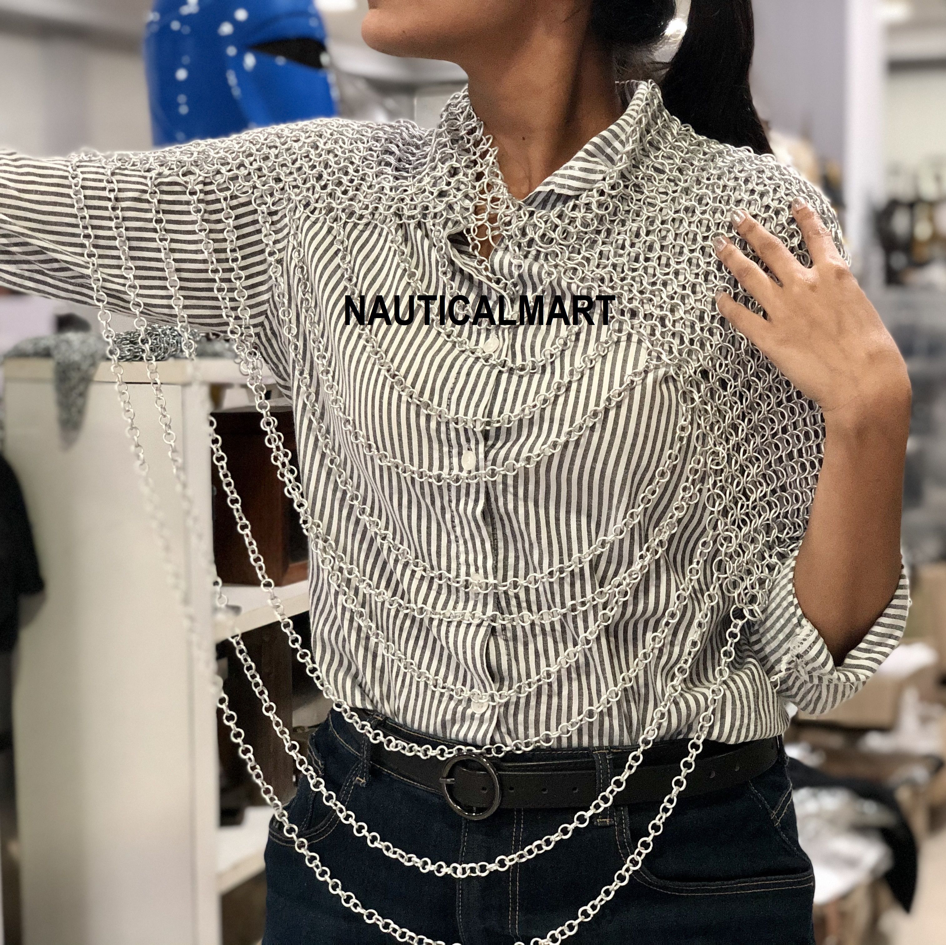 Other Aluminum Chainmail Shoulder Top Size ONE SIZE - 3 Thumbnail