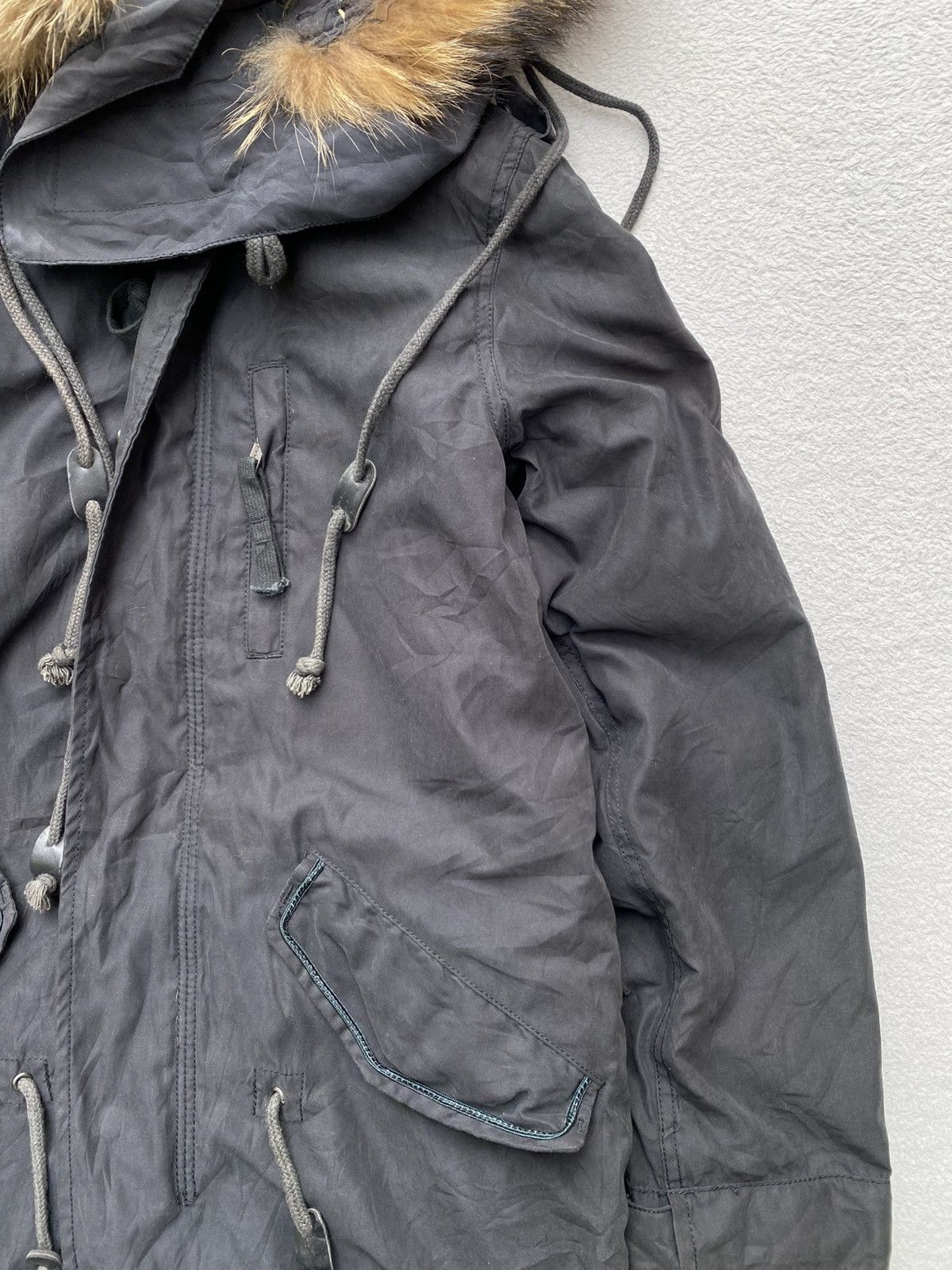 NANO universe 2000s Nano Universe- Fur Parka Gothic Jacket Size S / US 4 / IT 40 - 8 Thumbnail