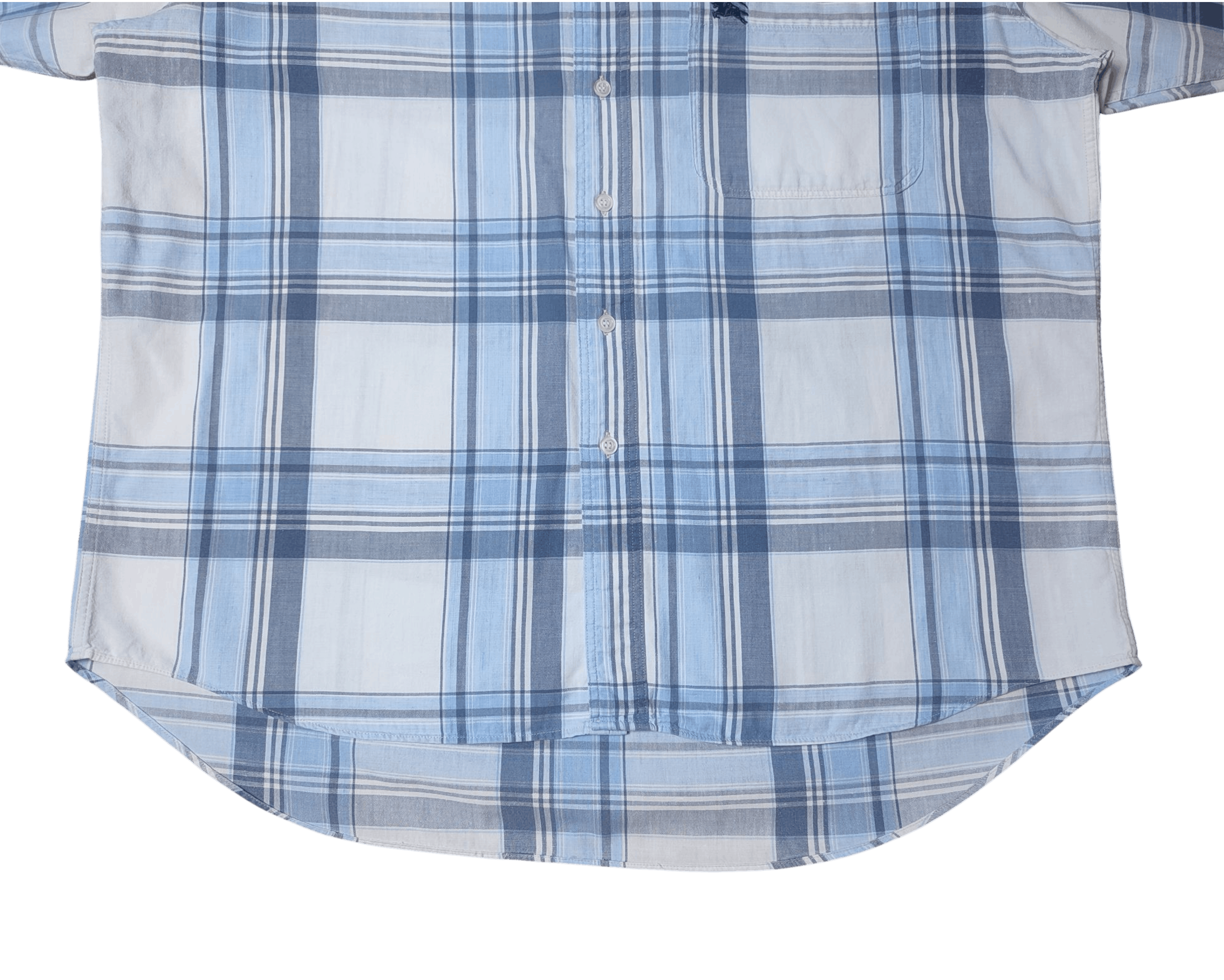 Burberry Burberry Blue Plaid Nova Check Button Up Shirt Vintage Size US L / EU 52-54 / 3 - 12 Thumbnail