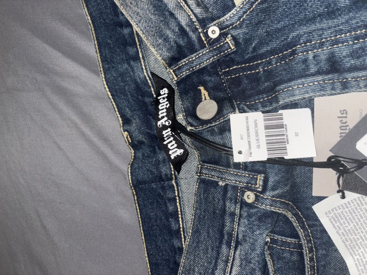 Palm Angels Palm Angels Faded Straight Leg Jeans Size US 32 / EU 48 - 5 Thumbnail