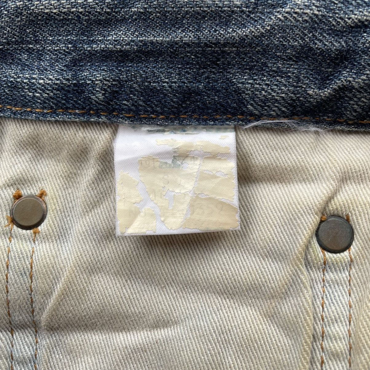 Johnbull 🇯🇵 VINTAGE JOHNBULL SPIRAL CUT WASHED DENIM PANTS Size US 29 - 12 Thumbnail