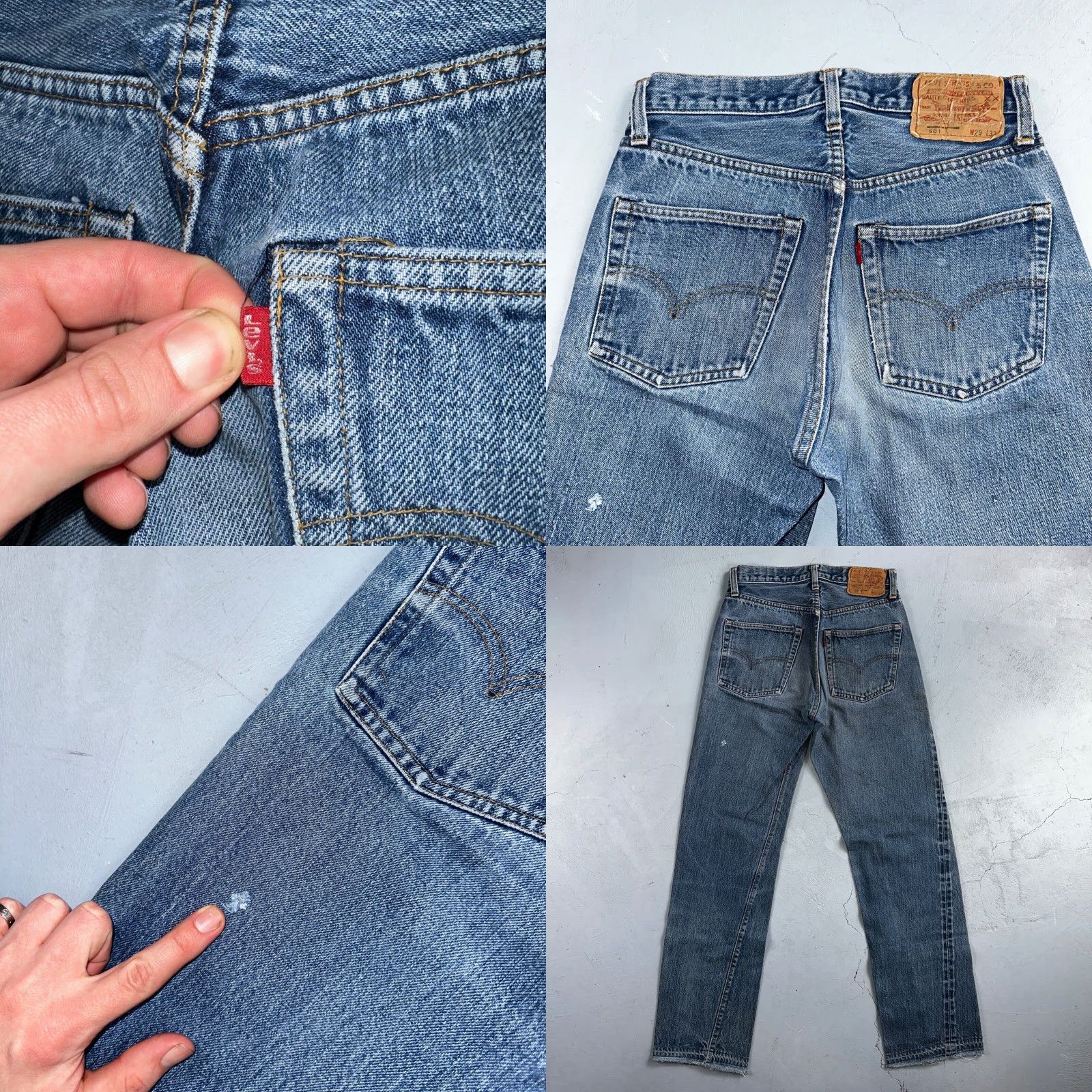 Levi's VINTAGE Levi's 501 Jeans Mens Classic Denim Blue 29x33 70s 80s Selvedge Redline 501 XX Size US 29 - 10 Thumbnail