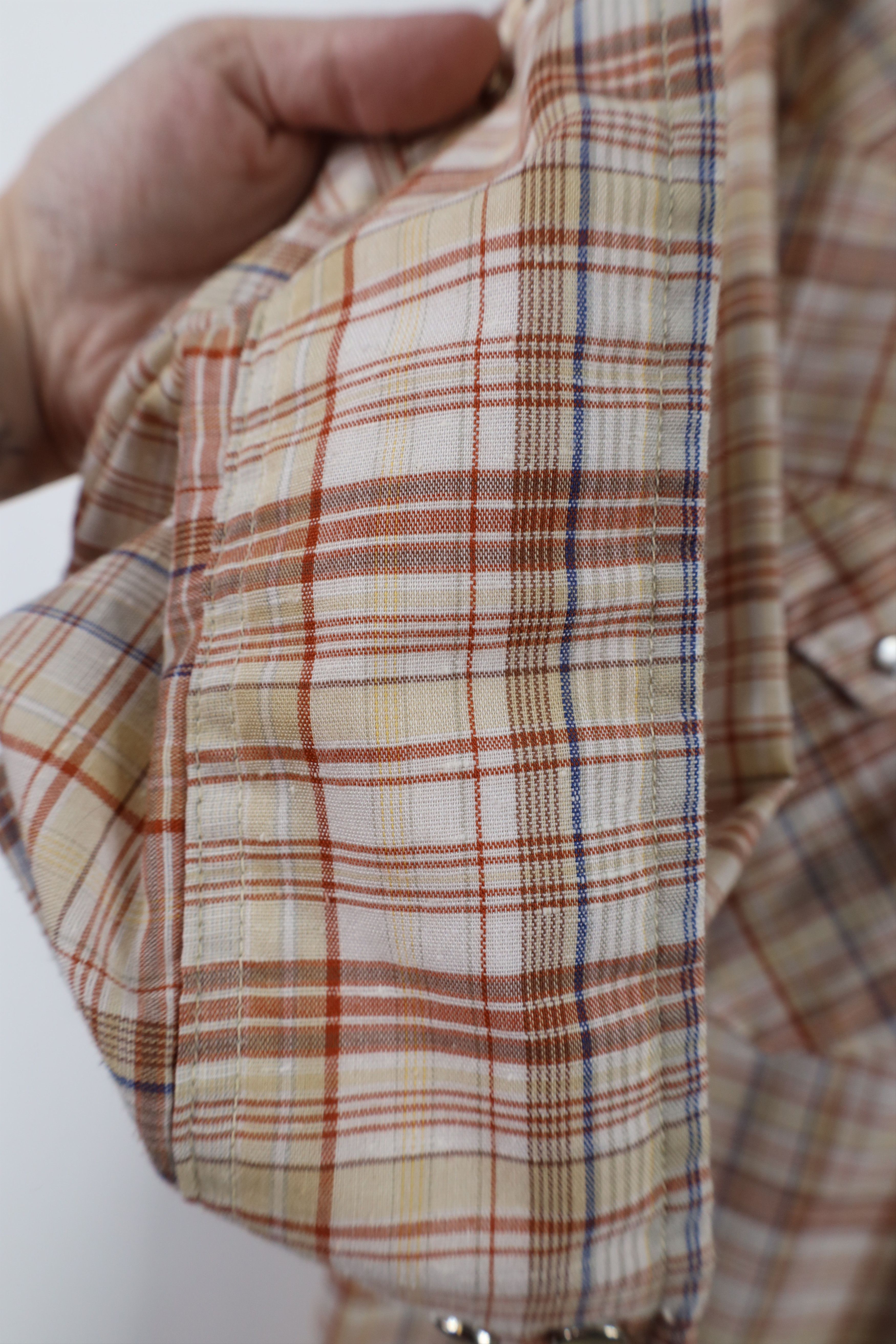 Lee × Vintage Vintage 70s Lee Western Collared Shirt Rainbow Plaid USA Size US M / EU 48-50 / 2 - 7 Thumbnail