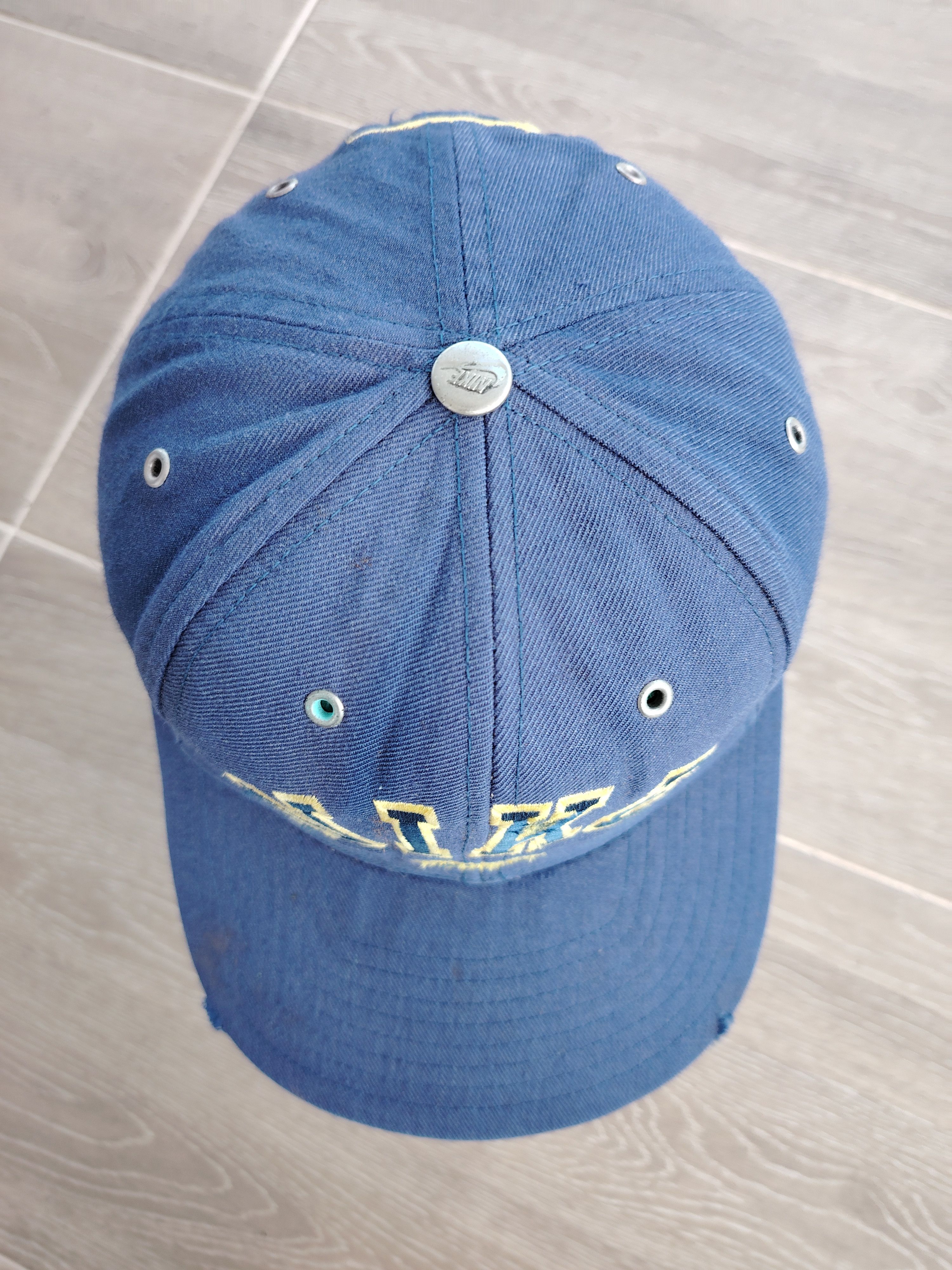 Nike Vintage 90's Nike Emboidered Distressed Faded Hat Size ONE SIZE - 3 Thumbnail