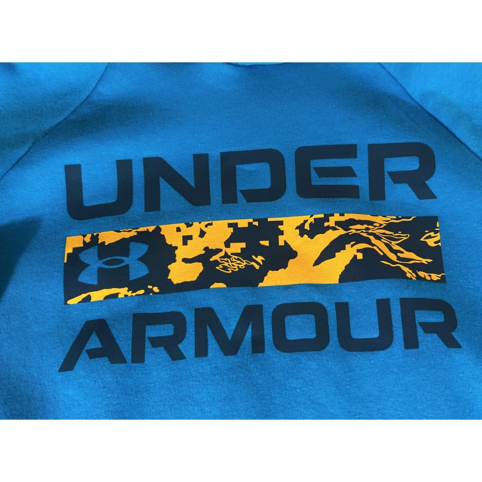 Under Armour Under Armour Hoodie Men Medium Blue Pullover Rival Fleece Signature Sweatshirt Size US M / EU 48-50 / 2 - 3 Thumbnail