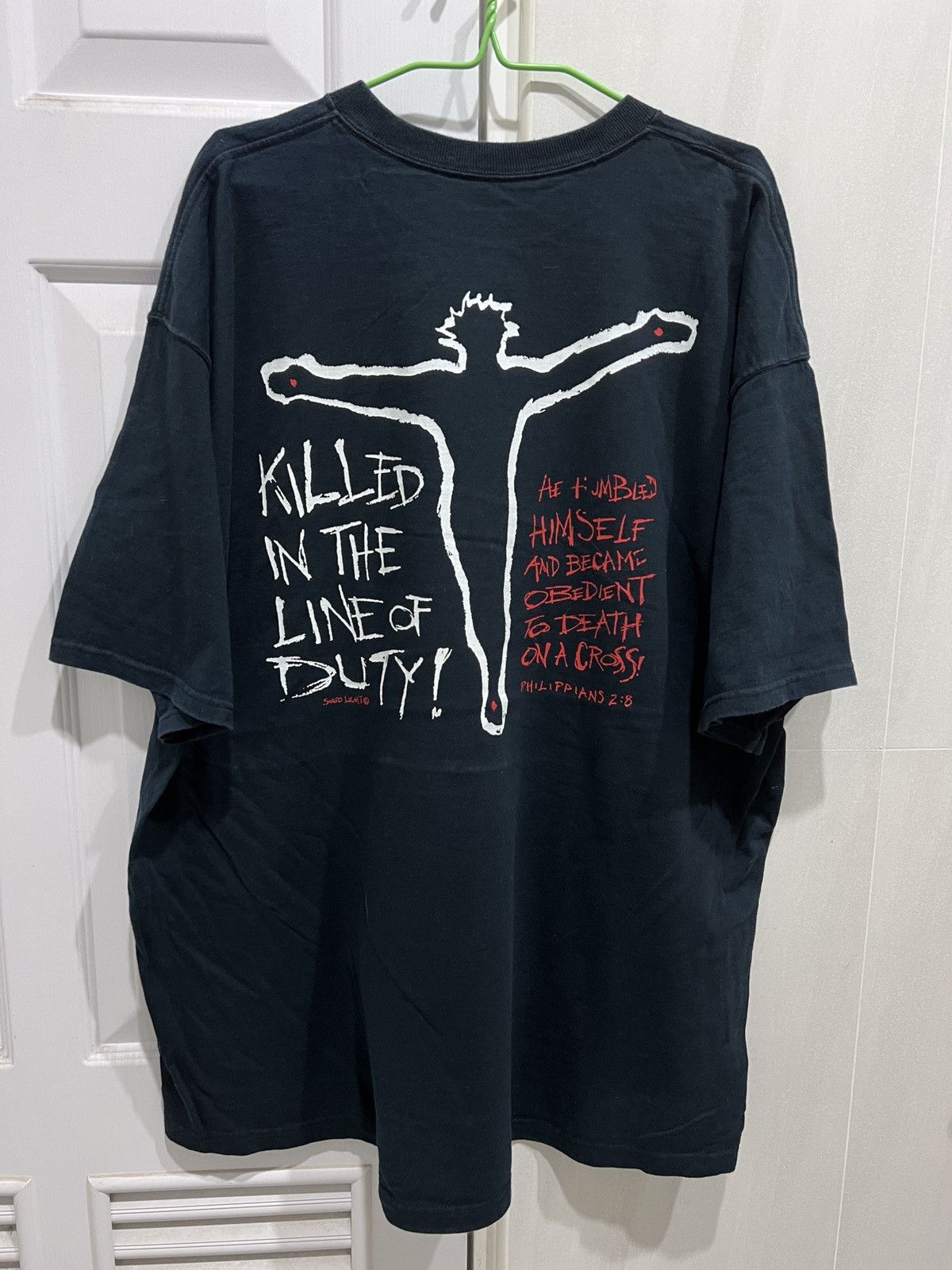 Vintage Vintage Y2K God Jesus Bible Holy East Coast Choppers Tee 2XL Size US XXL / EU 58 / 5 - 1 Thumbnail