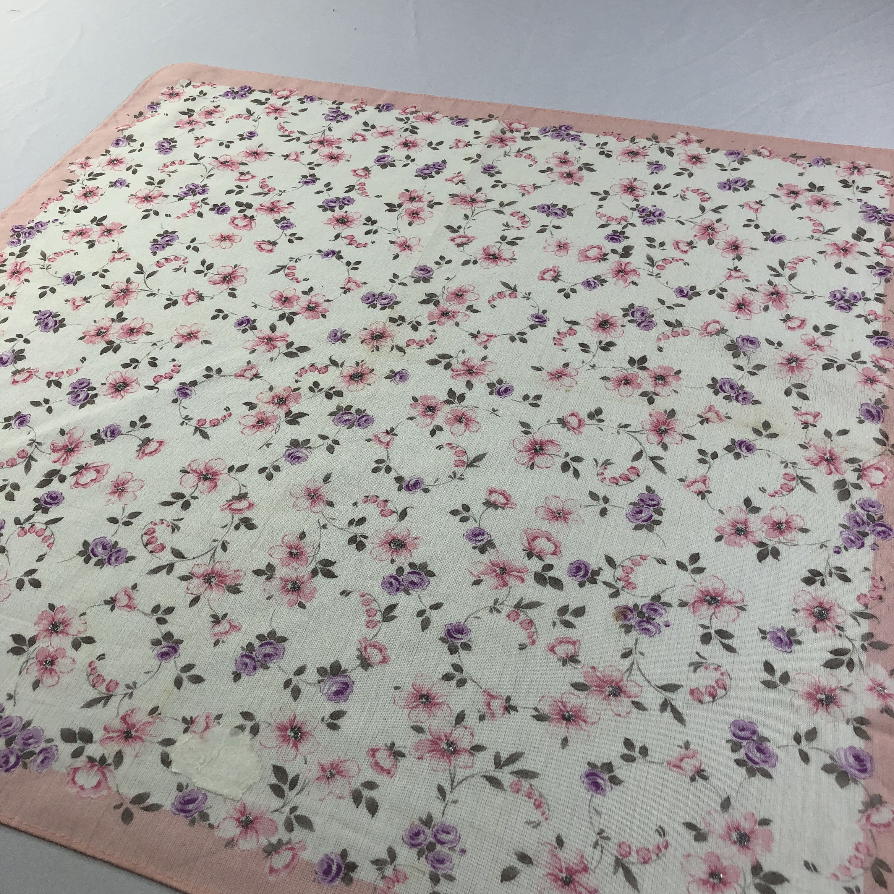 Pierre Balmain × Vintage Pierre Balmain Floral Handkerchief Neckerchief Bandana H2079 Size ONE SIZE - 3 Thumbnail