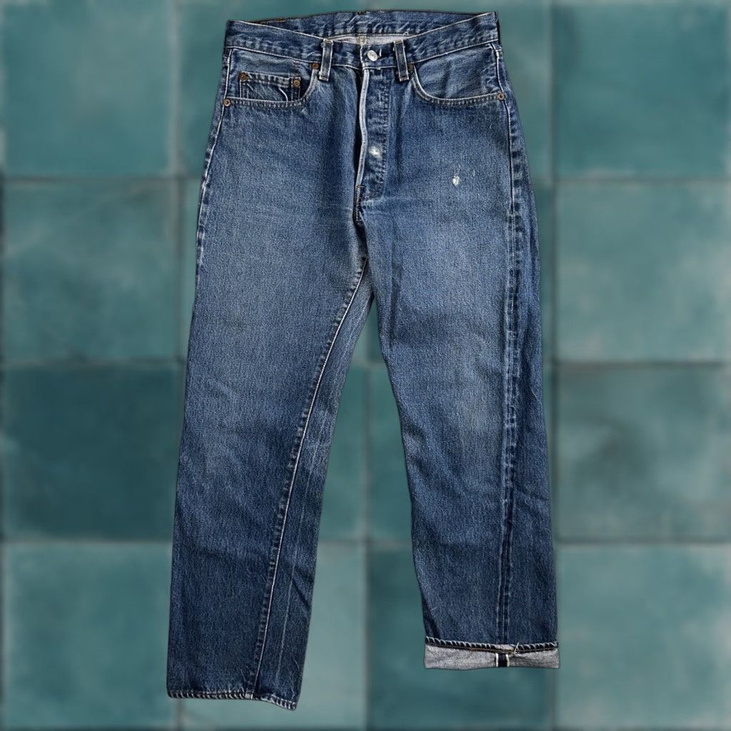 Levi's Vintage Levi's 501 XX Jeans Men 32x32 Mid Rise Light Wash 80s Redline Selvedge Durable Straight Classic Denim Size US 32 / EU 48 - 1 Thumbnail