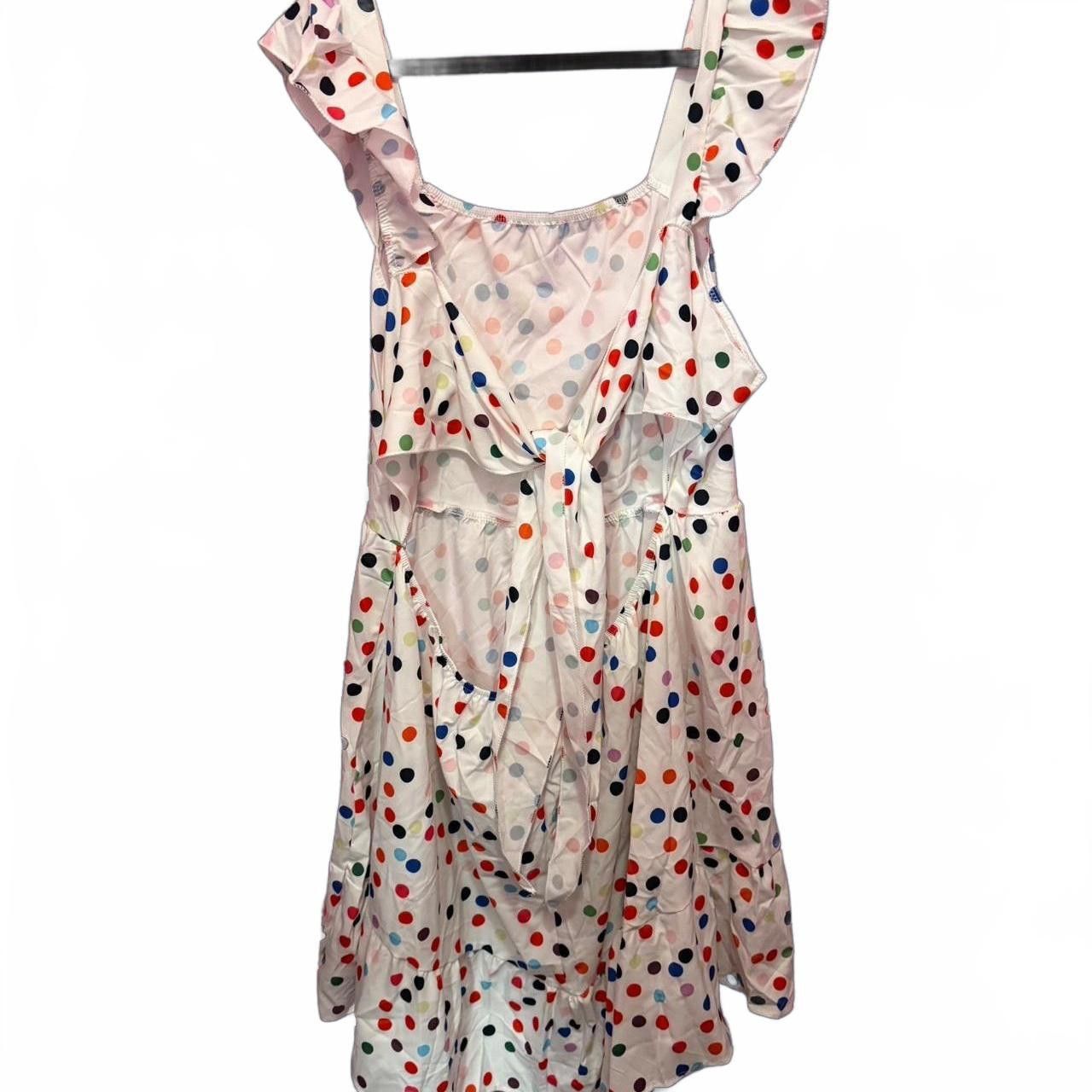 Designer Colorful Polka Dot Dress Size M / US 6-8 / IT 42-44 - 6 Thumbnail