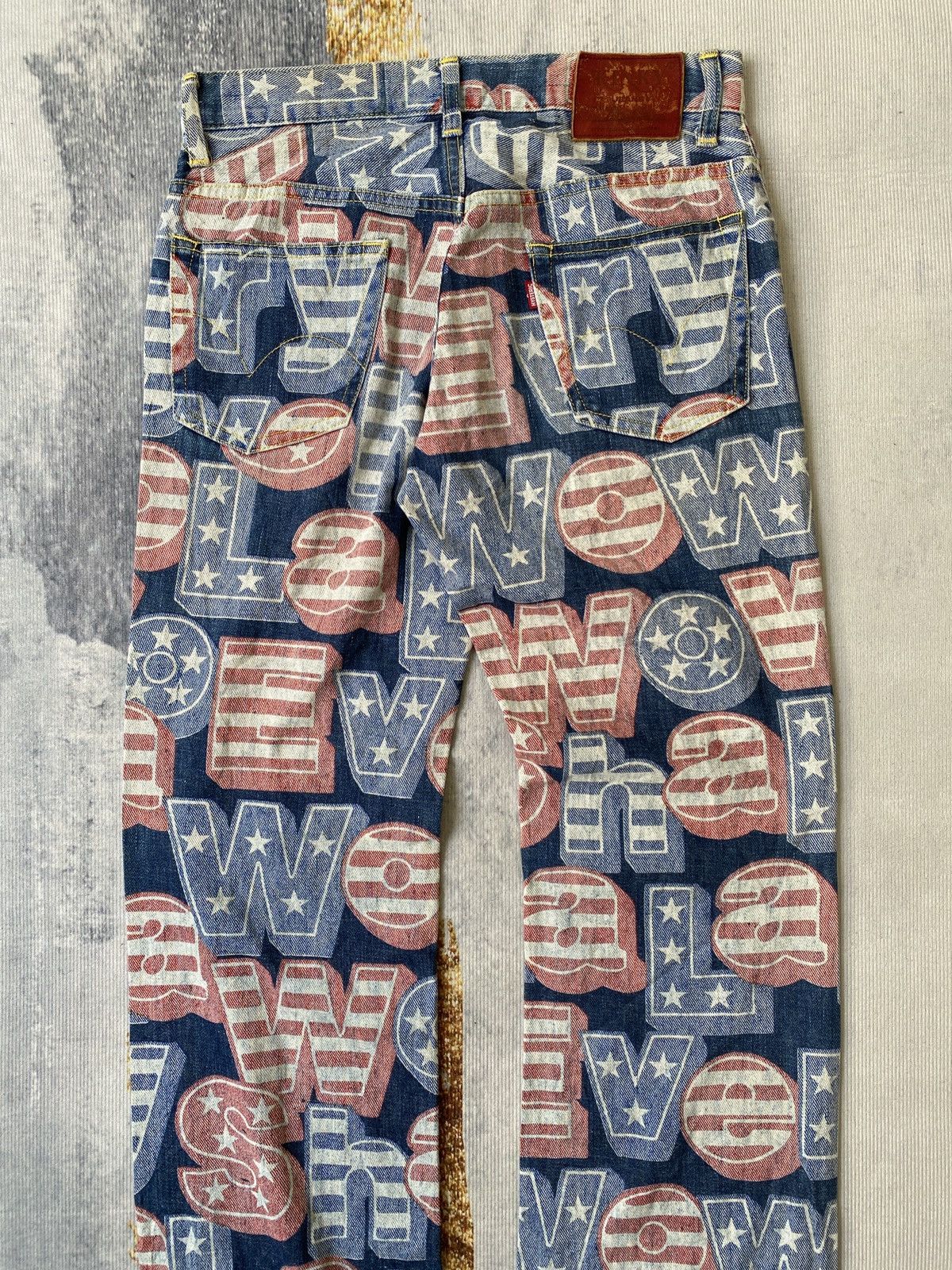 Hysteric Glamour AW1998 Japanese Brand Hysteric Glamour Overprint Jeans Size US 28 / EU 44 - 11 Thumbnail