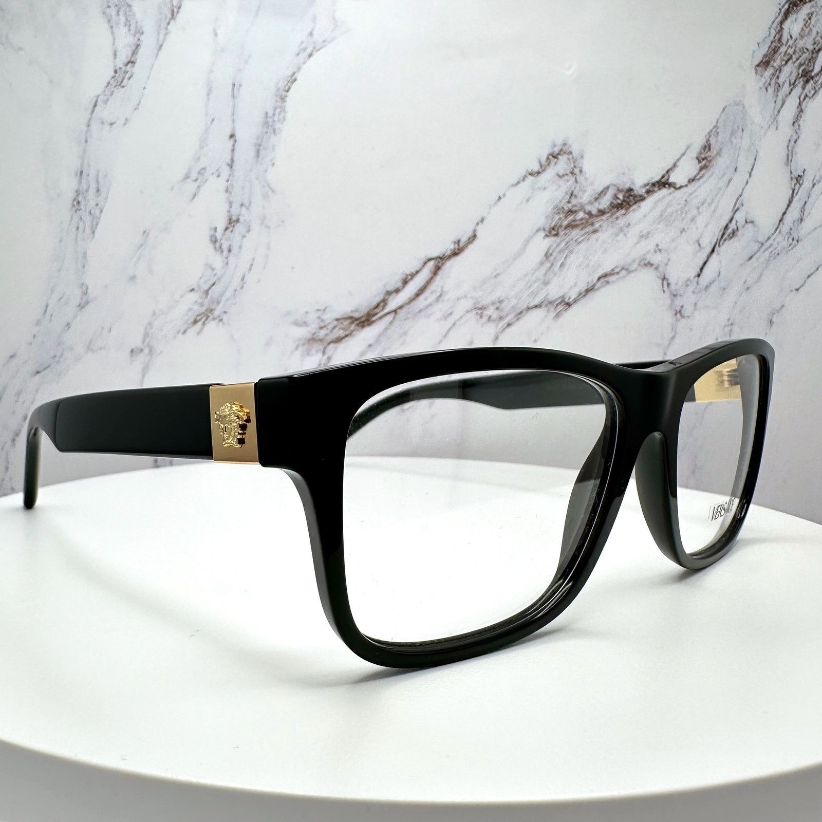 Versace New VERSACE Eyeglasses Black Square Gold Medusa Versace Size ONE SIZE - 20 Thumbnail