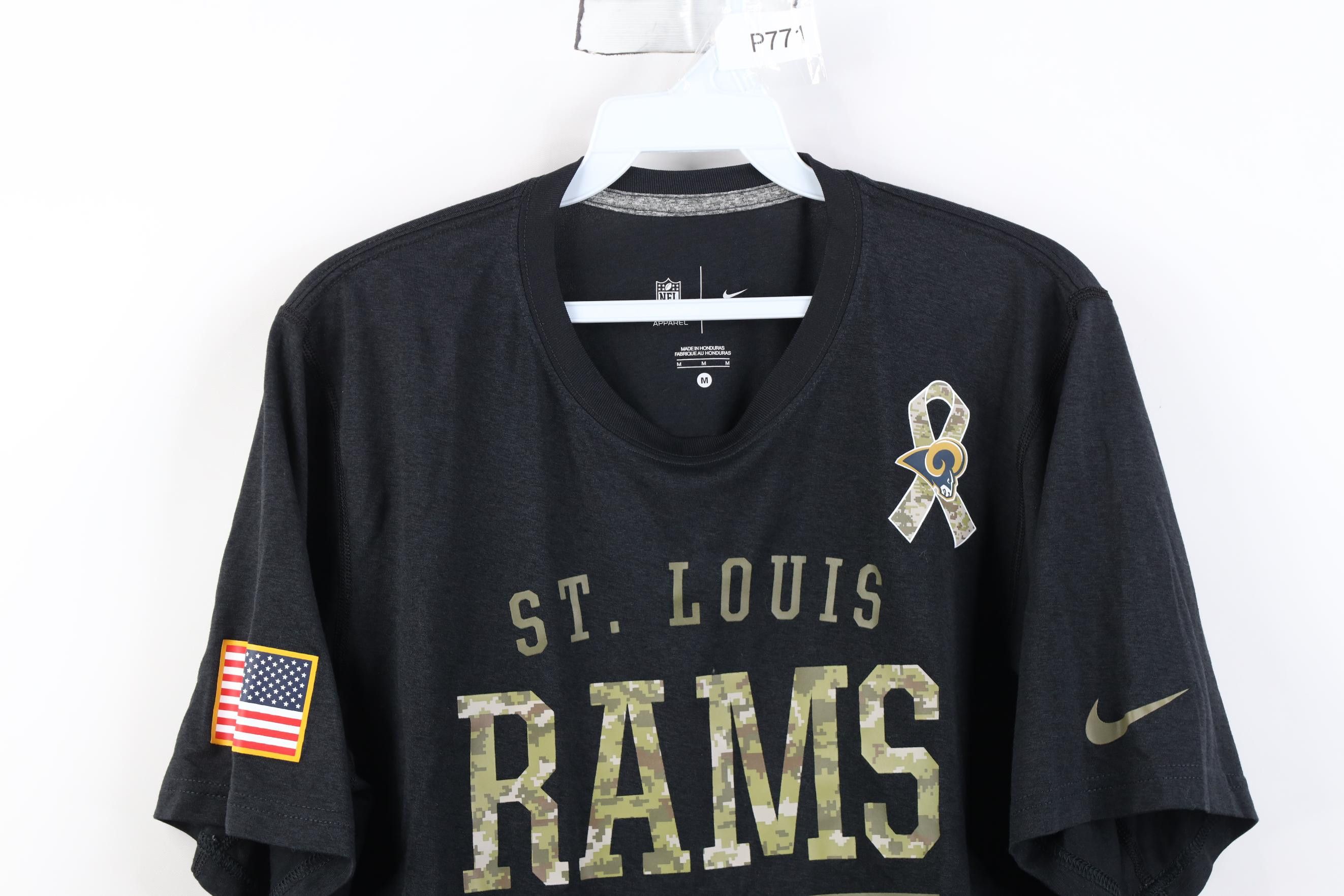 Nike Nike On Field Service St Louis Rams Football T-Shirt Black Size US M / EU 48-50 / 2 - 2 Thumbnail